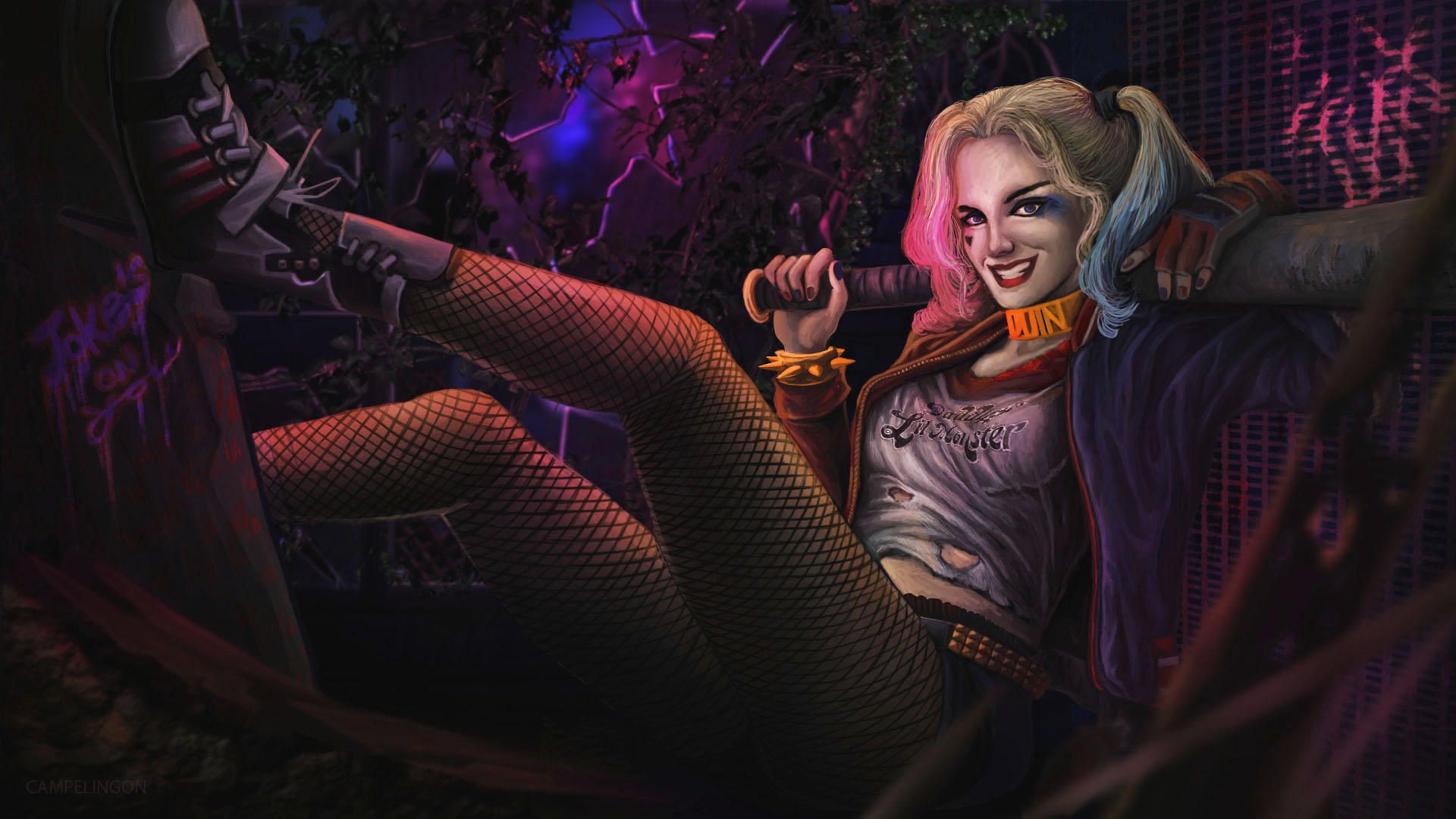 Harley Quinn New Arts, HD Superheroes, 4k Wallpaper, Image