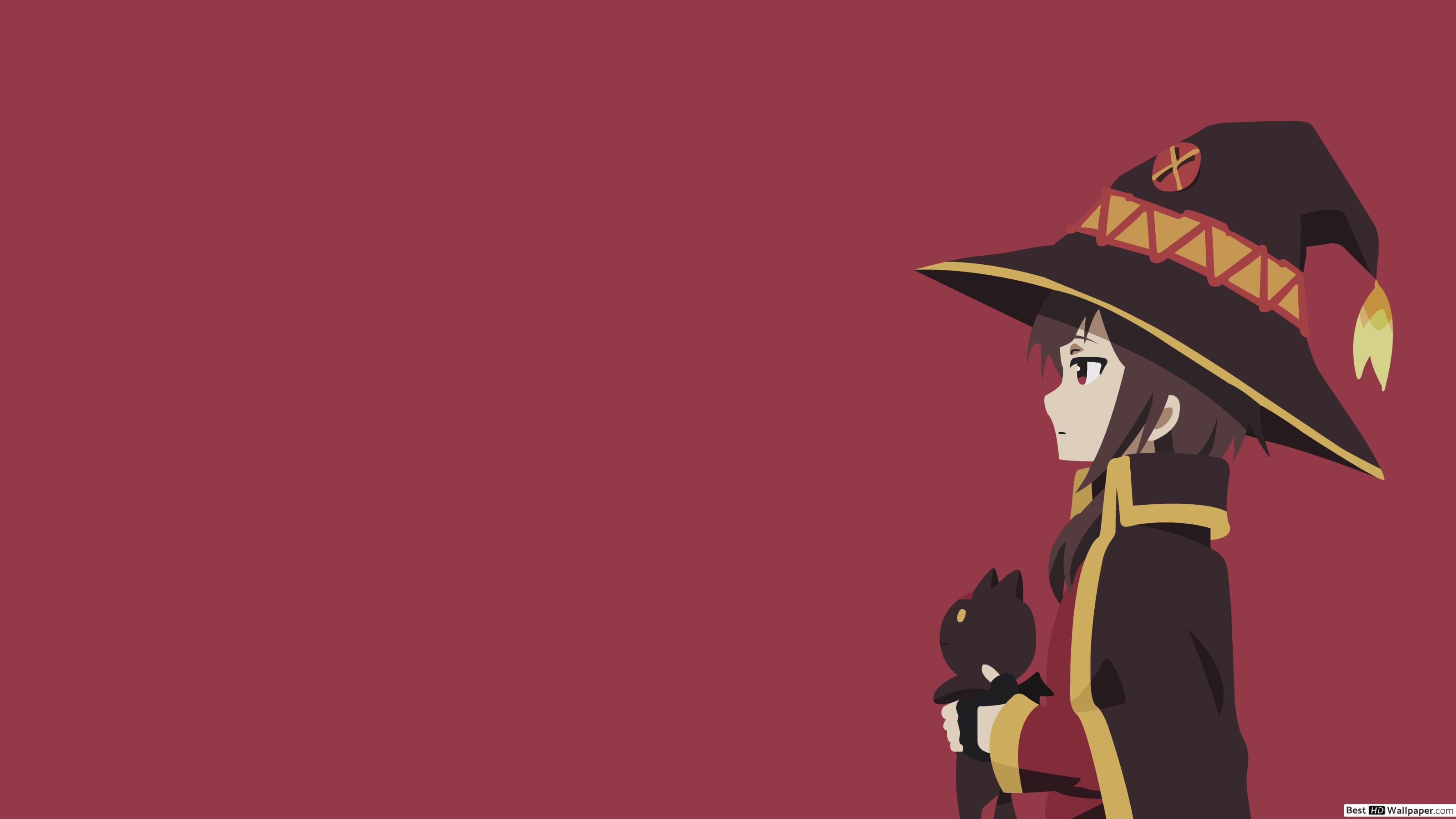 Megumin cat, Kono Subarashii HD wallpaper download