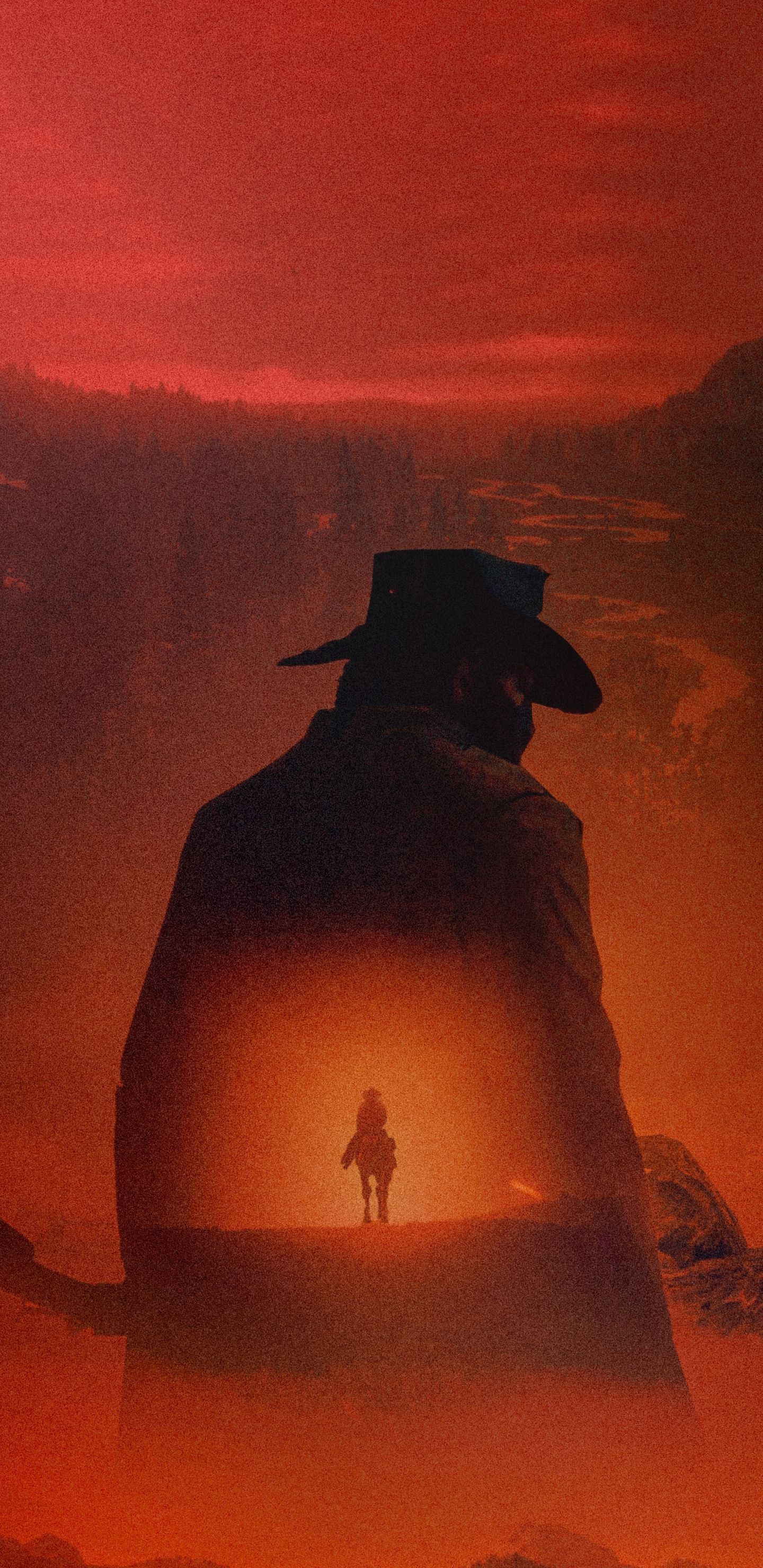 Red Dead Redemption cowboy, poster, 1440x2960 wallpaper