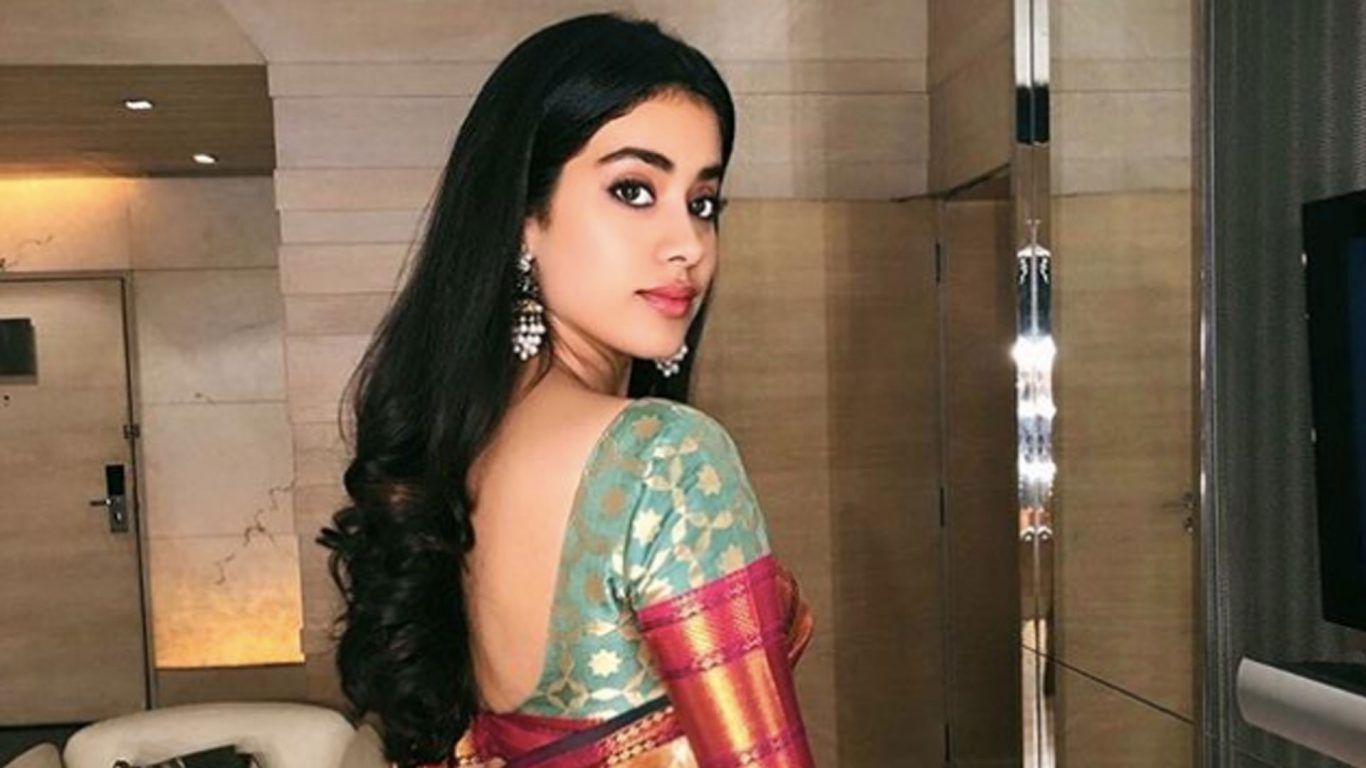 Janhvi Kapoor sports two brocade saris in a touching tribute to