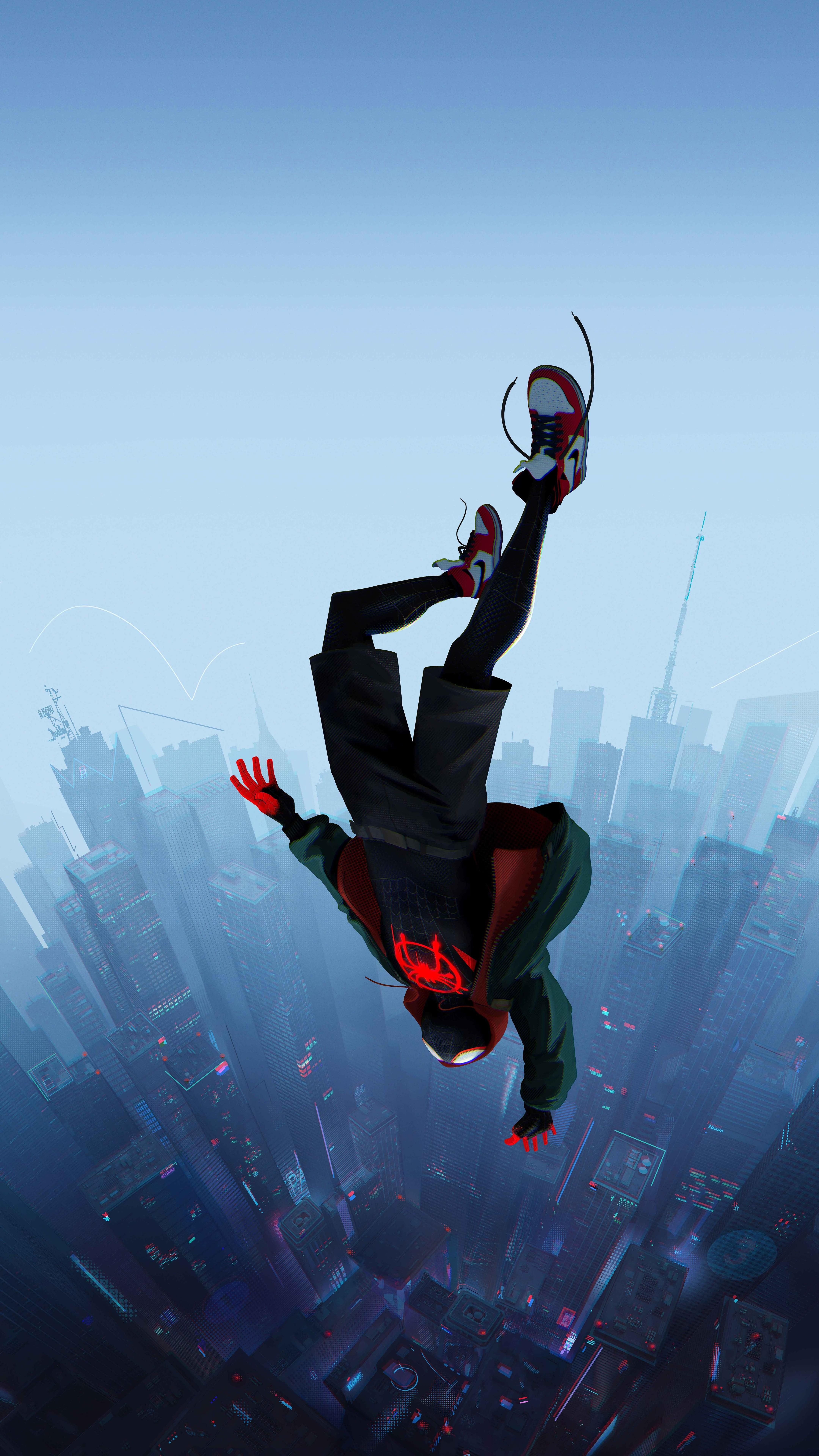 Hanging Spider Man Miles Morales Wallpaper Download  MobCup