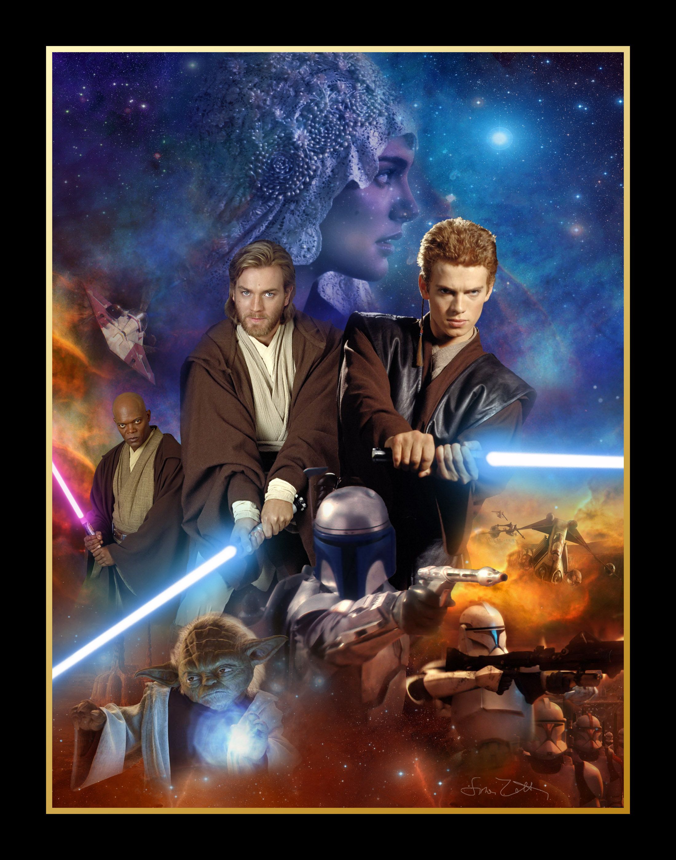 Star Wars of the Clones Poster. Star wars episodes, Star