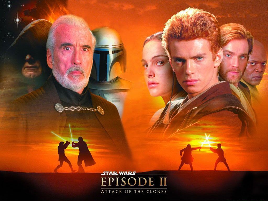 Star Wars Attack Of The Clones. Star Wars Poster, Star Wars Episode Ii, Star Wars Movie