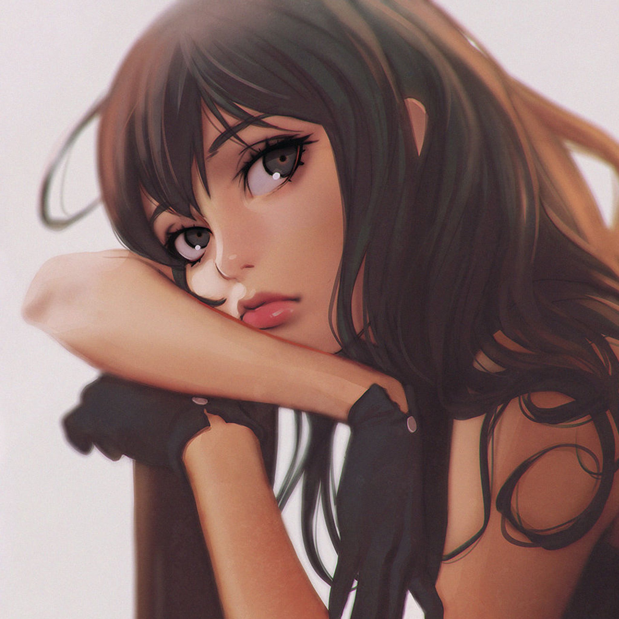Ilya Girl Face Anime Art Wallpaper
