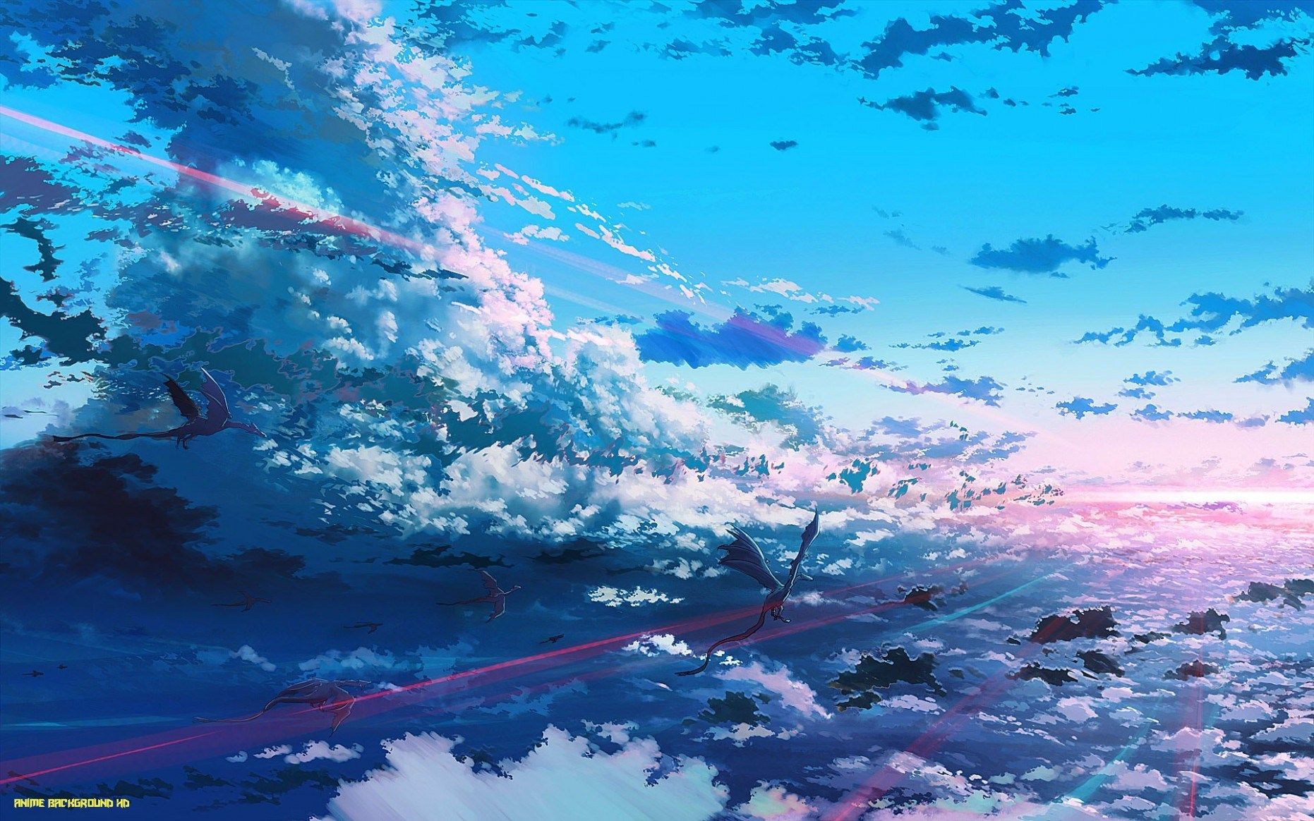 fantasy Art, Dragon, Sky, Anime, Digital Art Wallpaper HD