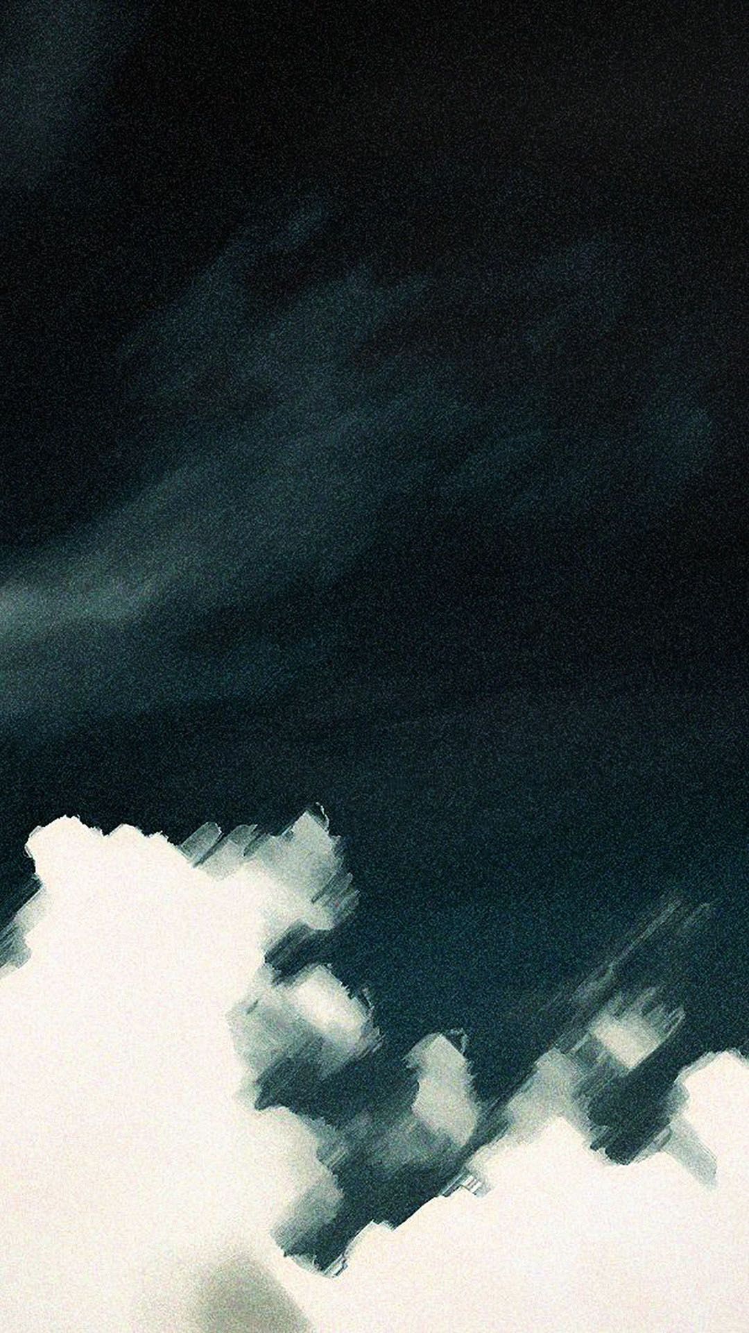 Sky Clouds Watercolor Painting Android Wallpaper Before Me