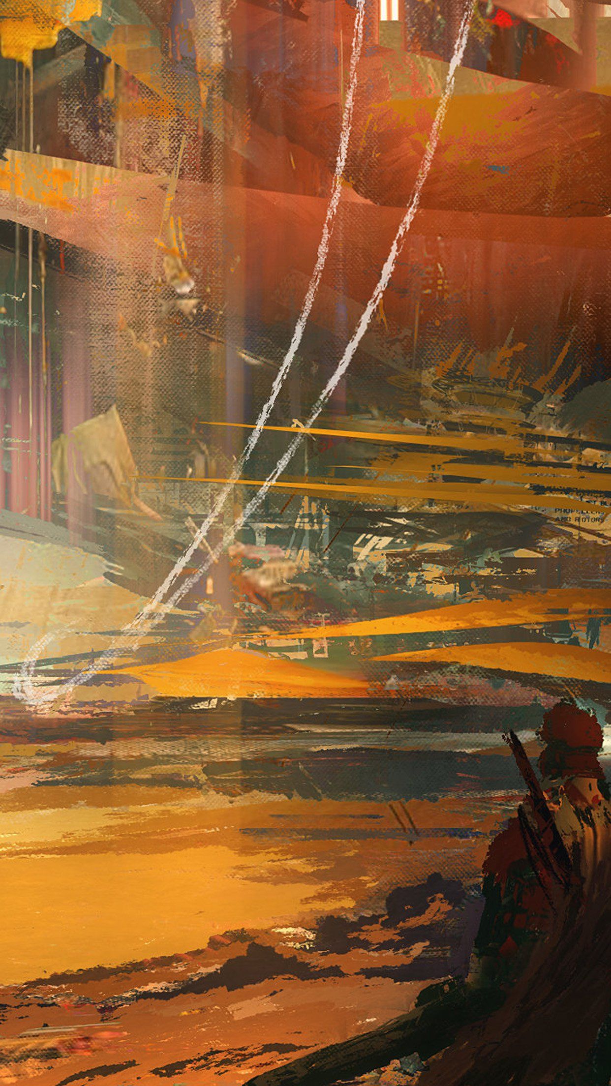 Wadim Kashin Paint Abstract Red Illustration Art Android wallpaper