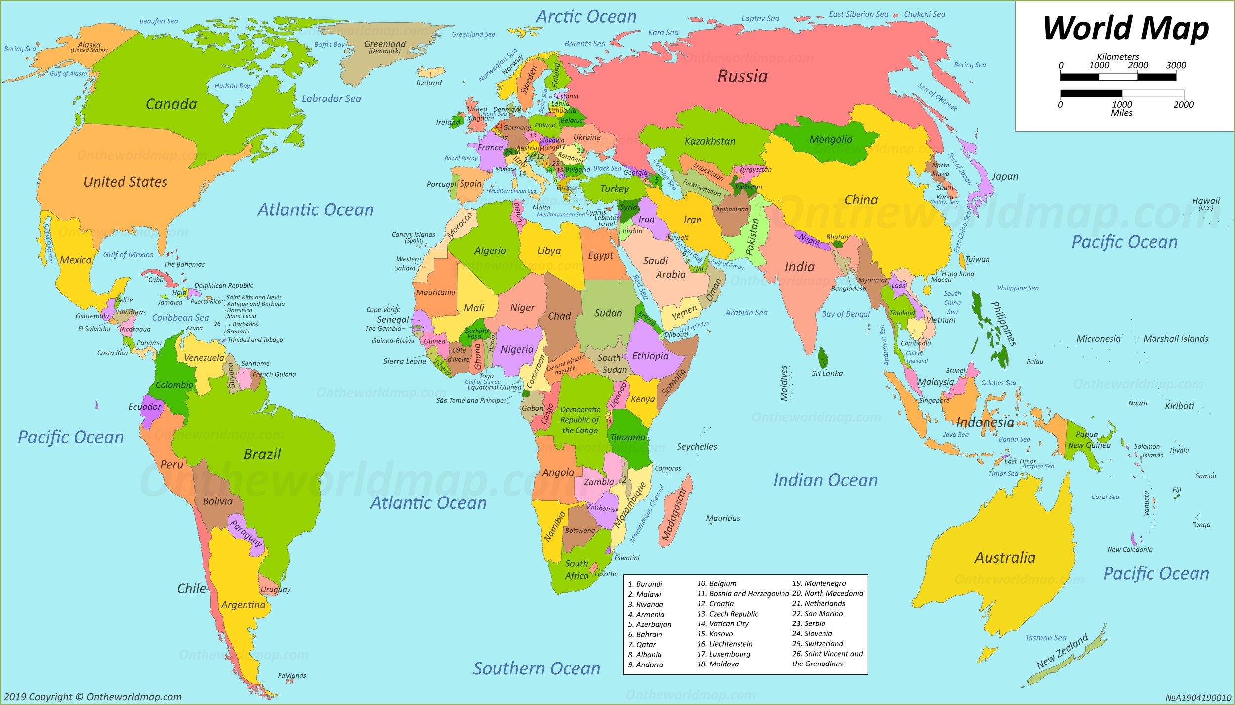 World Maps. Maps of all countries, cities and regions of The World