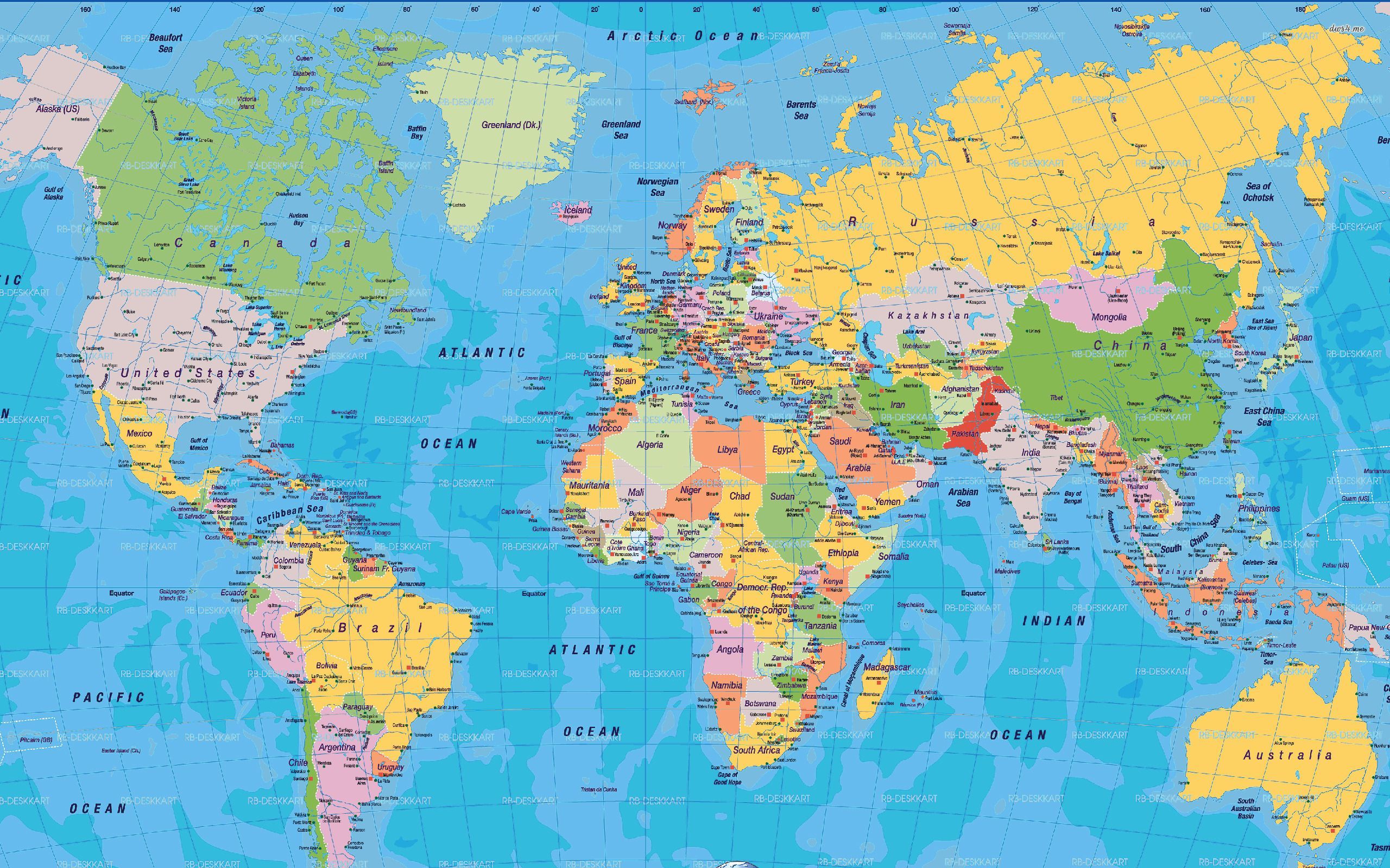 High Resolution World Map PDF Image. World map wallpaper