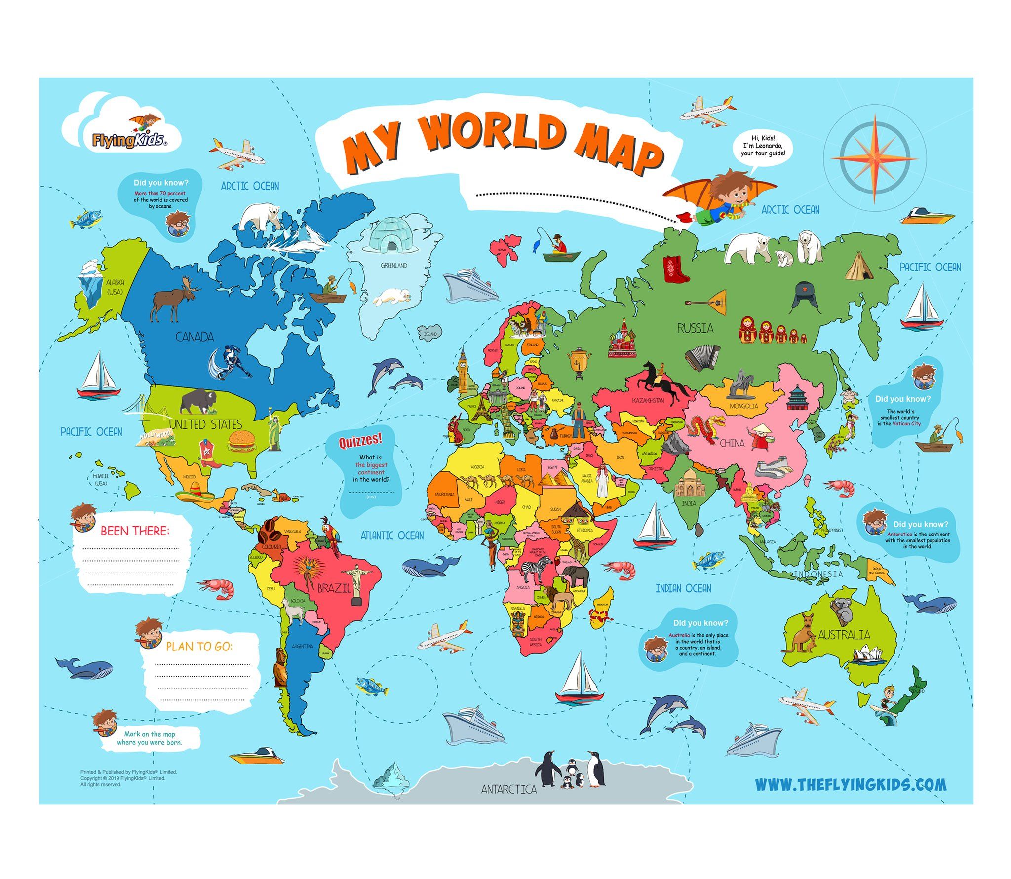 Interactive World Map For Children