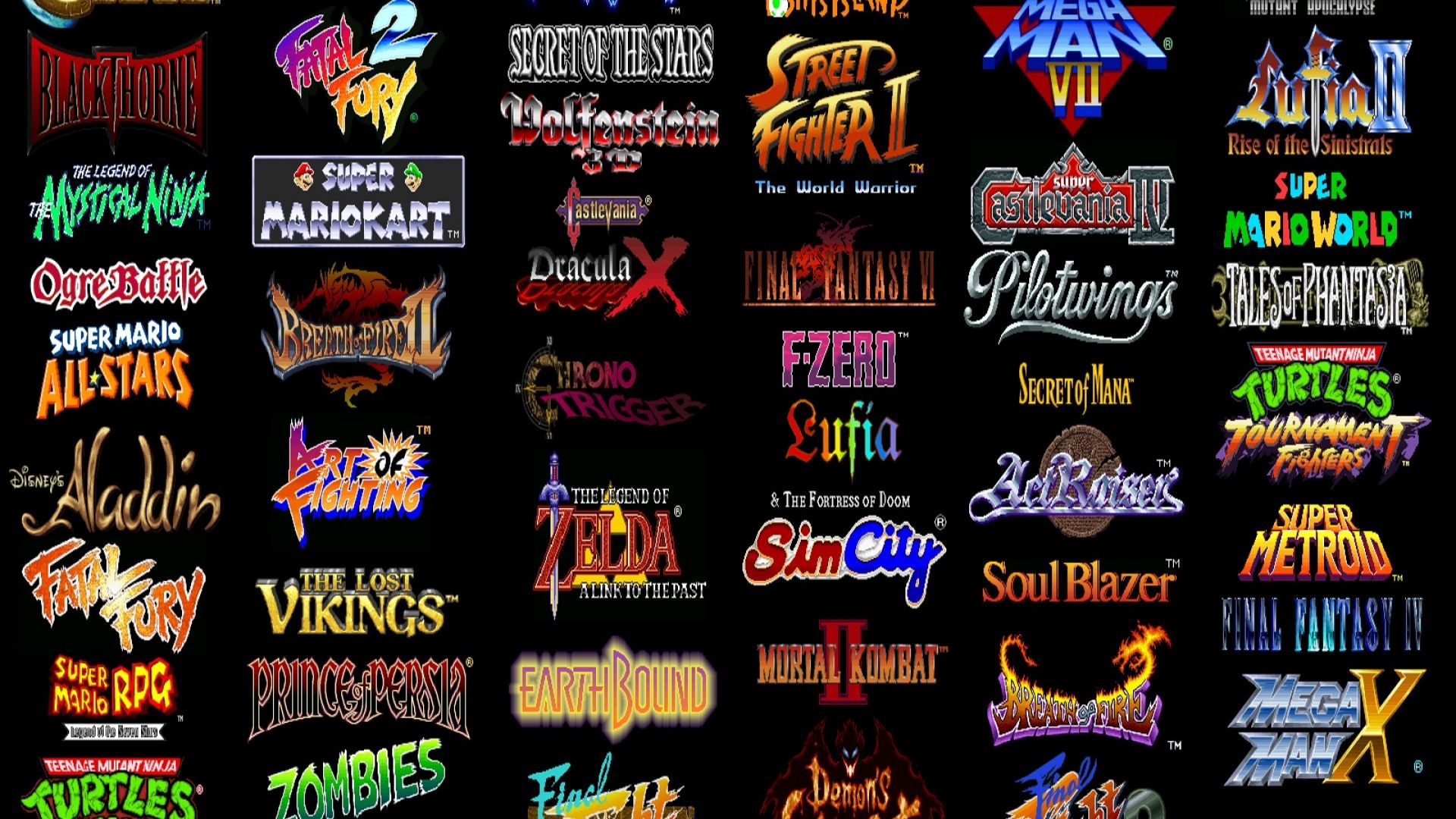 Free download Video games super nintendo retro games wallpaper