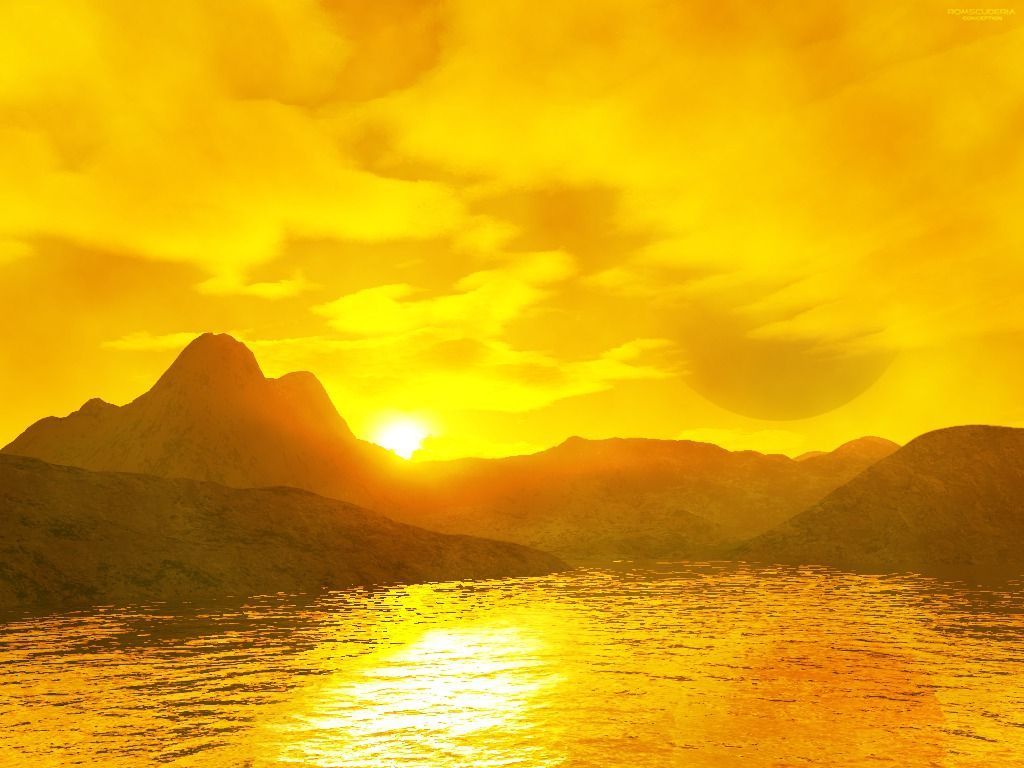Yellow Aesthetic Sunset Wallpapers.