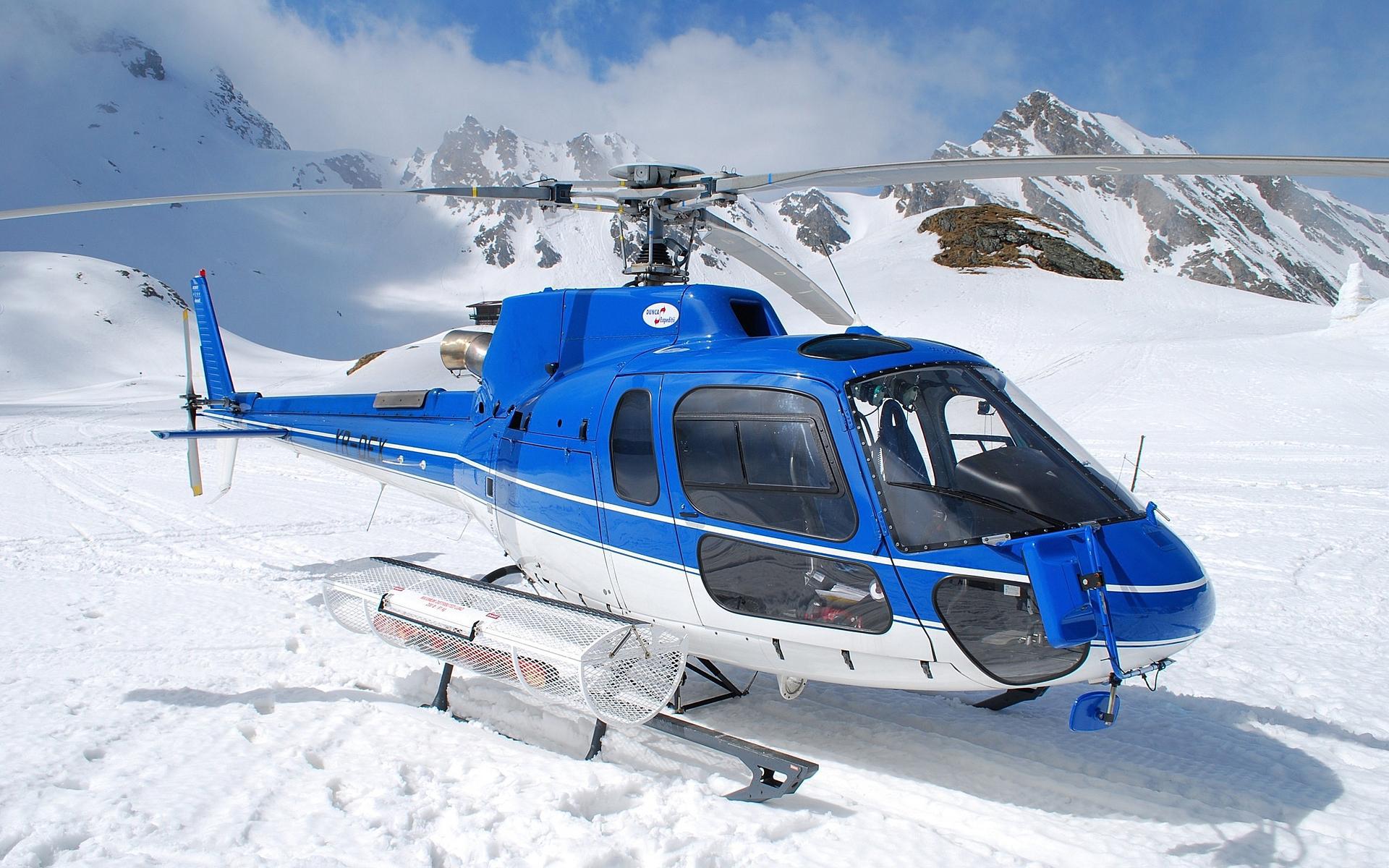 Helicopter In The Mountains HD desktop wallpaper, Widescreen