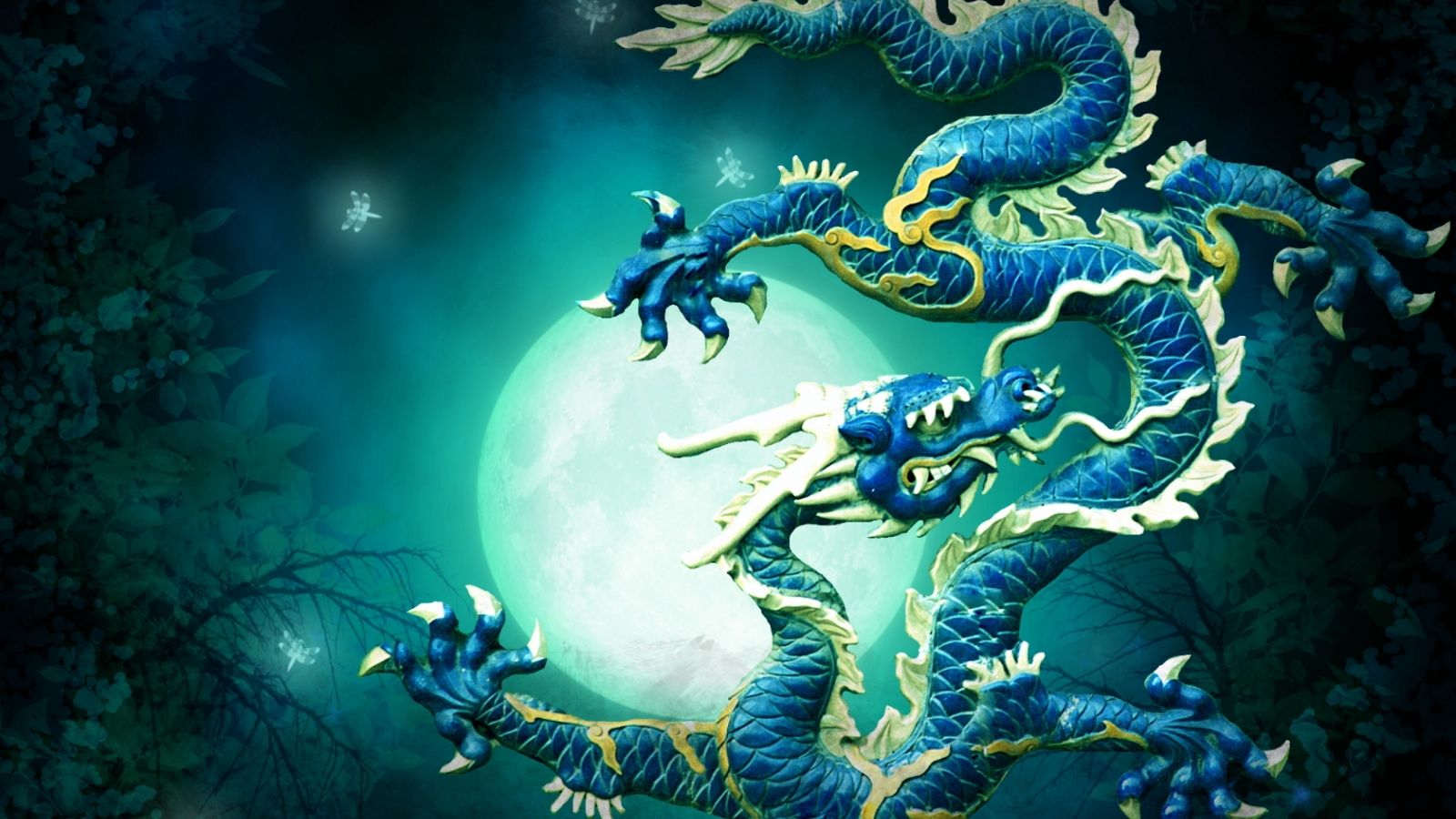 Free download blue dragon Computer Wallpaper Desktop Background