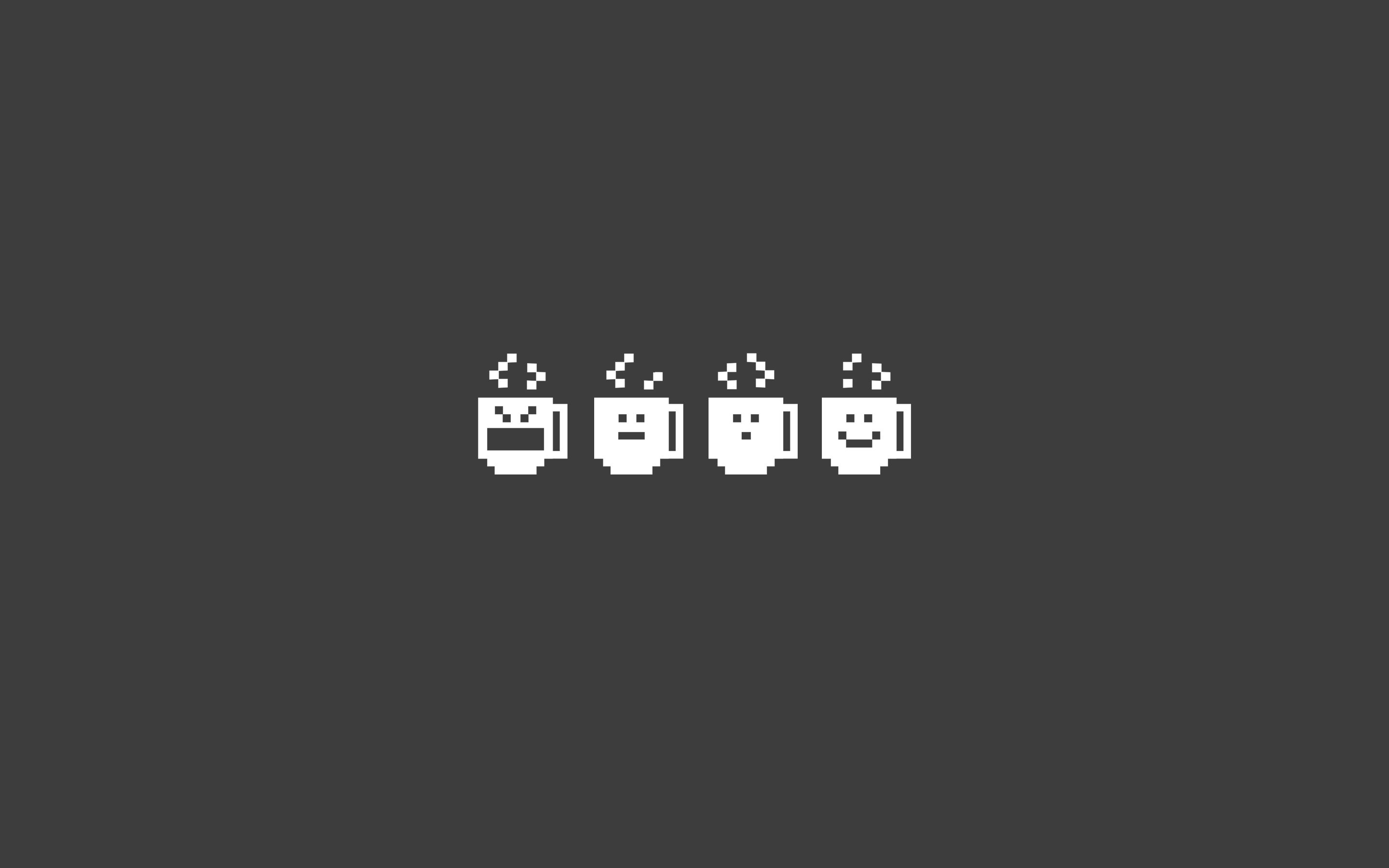 Coffee Pixels Wallpaper