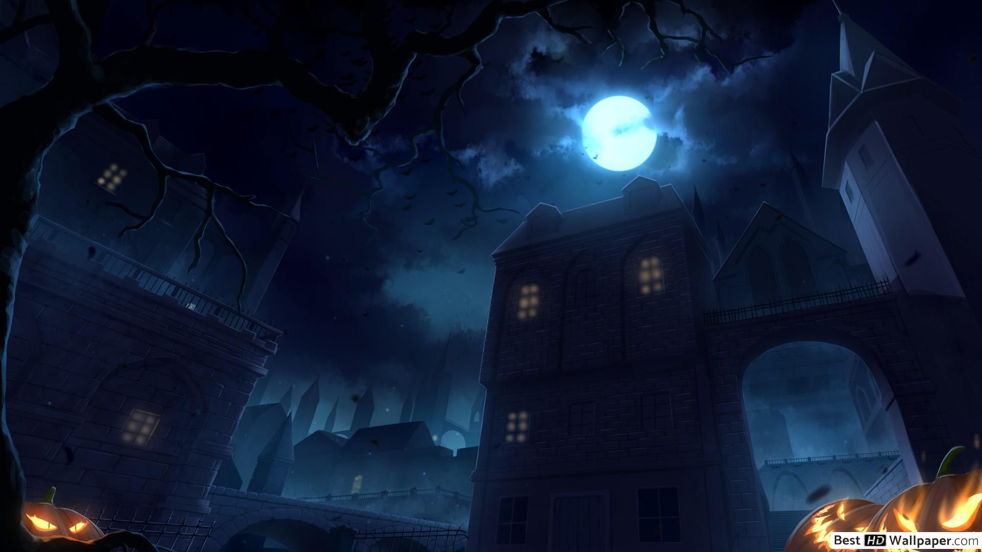 Halloween Monster House HD wallpaper download