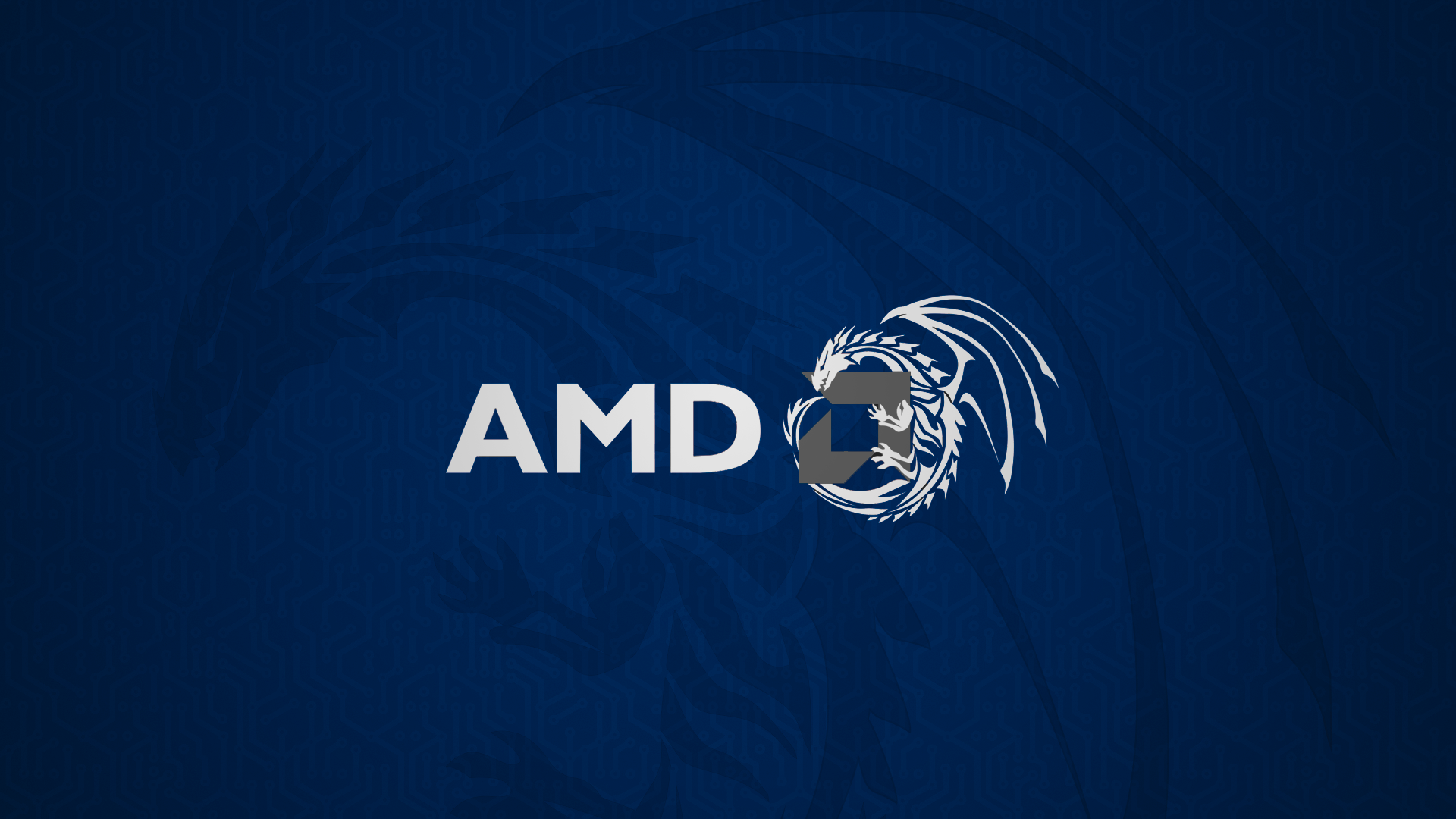 AMD Blue Dragon, HD Computer, 4k Wallpaper, Image, Background