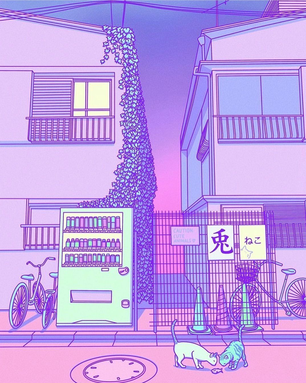 Purple Anime Aesthetic Wallpapers - Wallpaper Cave
