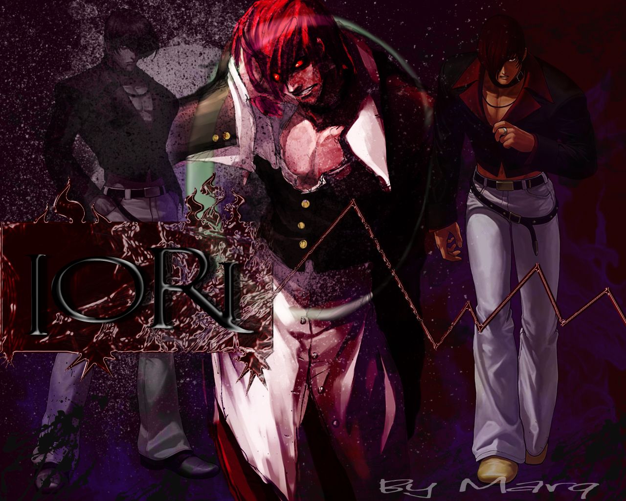 Iori Yagami(Orochi)  Hero wallpaper, Animated wallpapers for