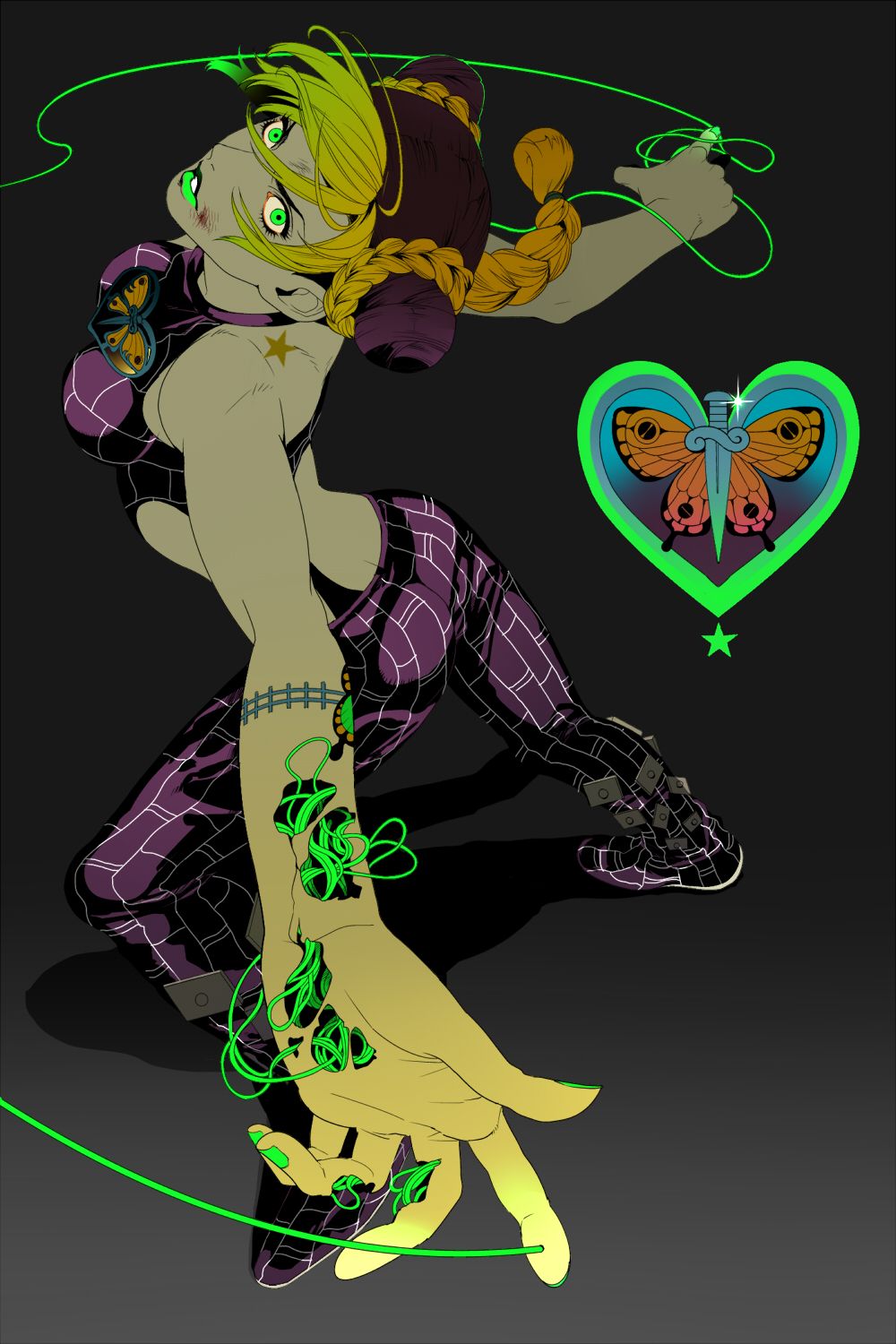 Kuujou Jolyne, Mobile Wallpaper Anime Image Board