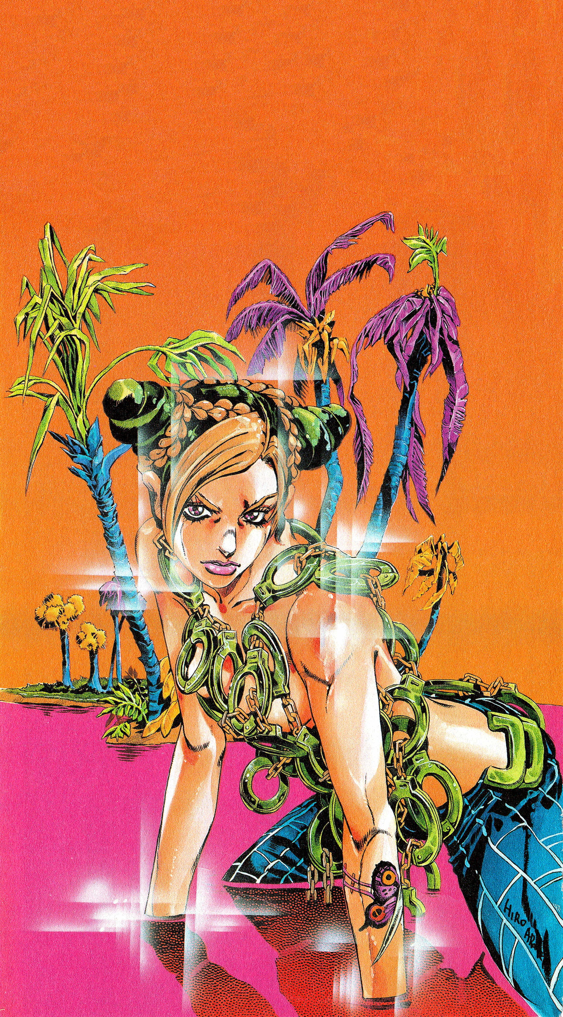 Posting a wallpaper a day until stone ocean is animated day 73