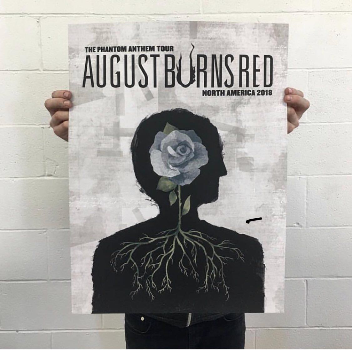 August Burns Red out the sick silk screen