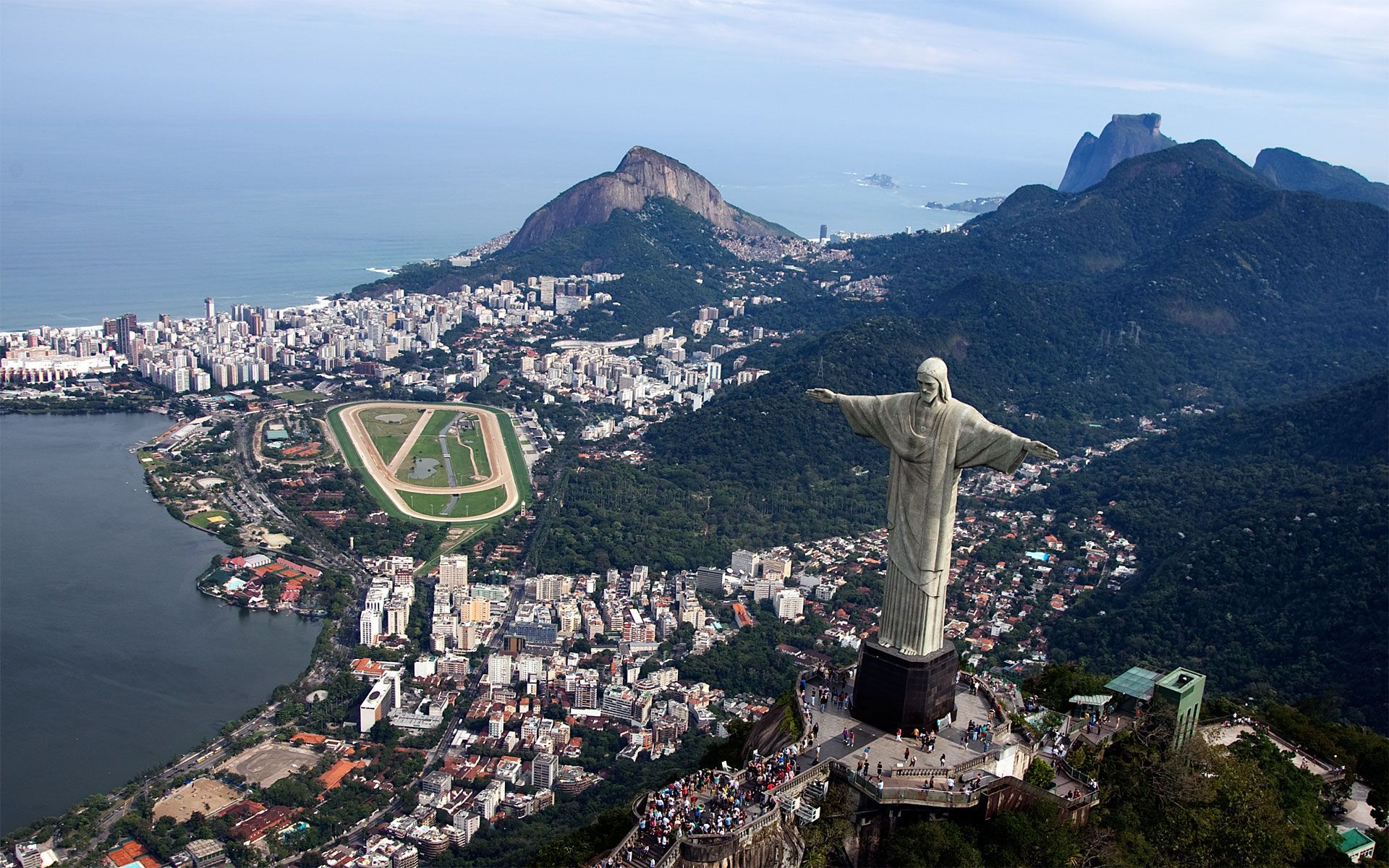 rio de janeiro. Rio de Janeiro, Brazil, Aerial view of Statue