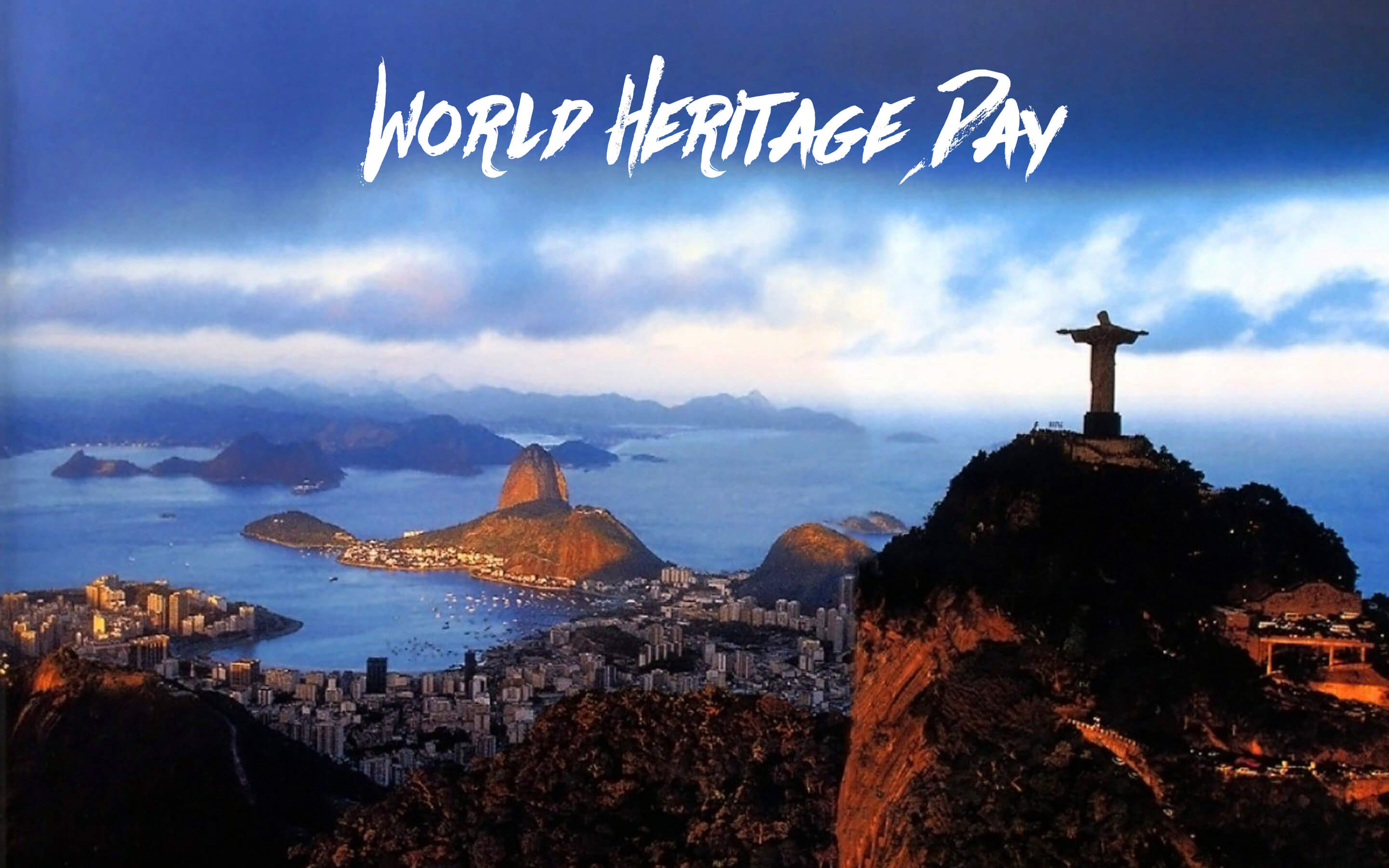World Heritage Day 7 Wonders Christ Statue Rio De Janeiro Brazil