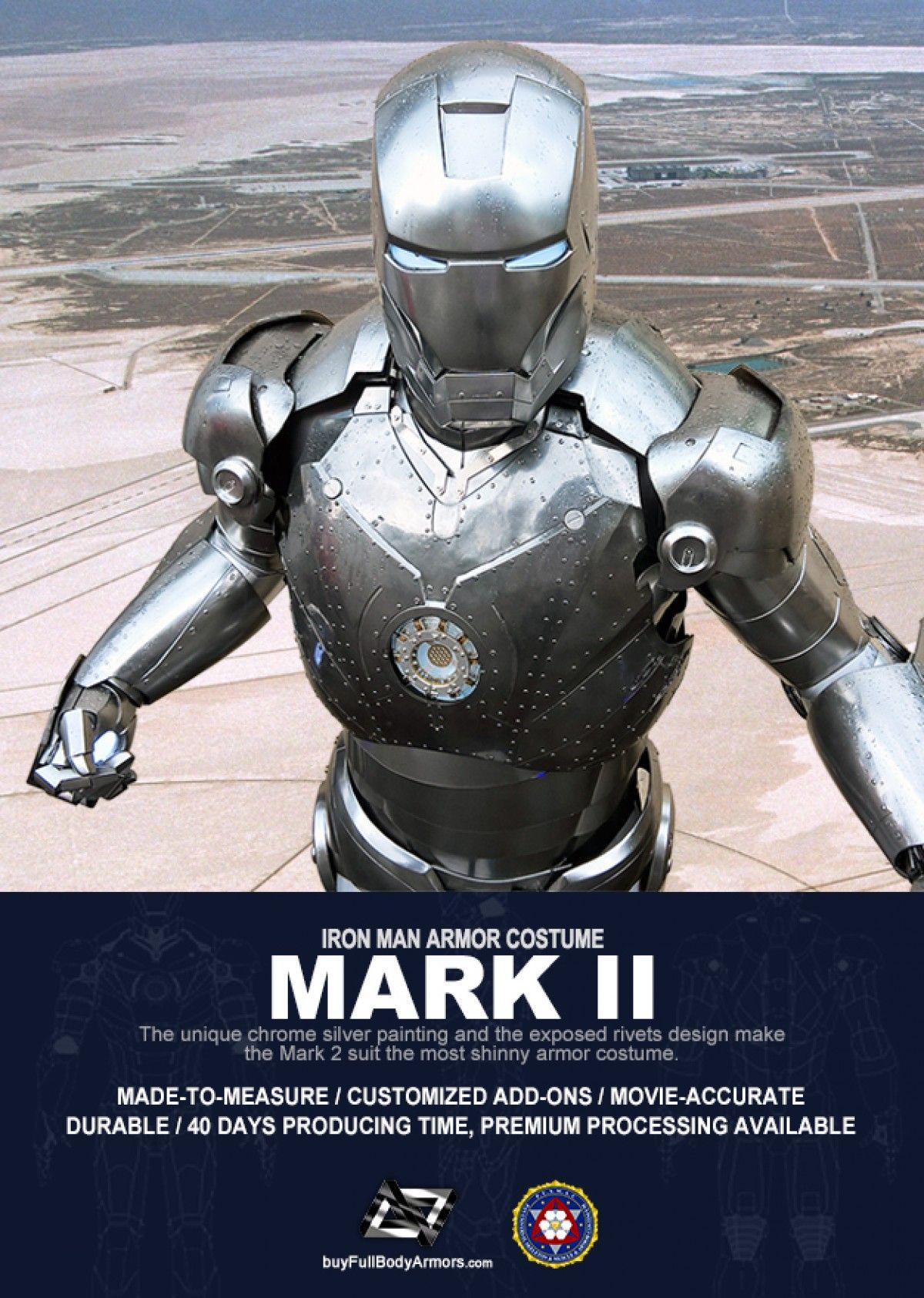 Buy Iron Man suit, Halo Master Chief armor, Batman costume, Star Wars armor. Buy the Wearable Iron Man Armor Mark 2 (II) Suit Costume BuyFullBodyArmors.com