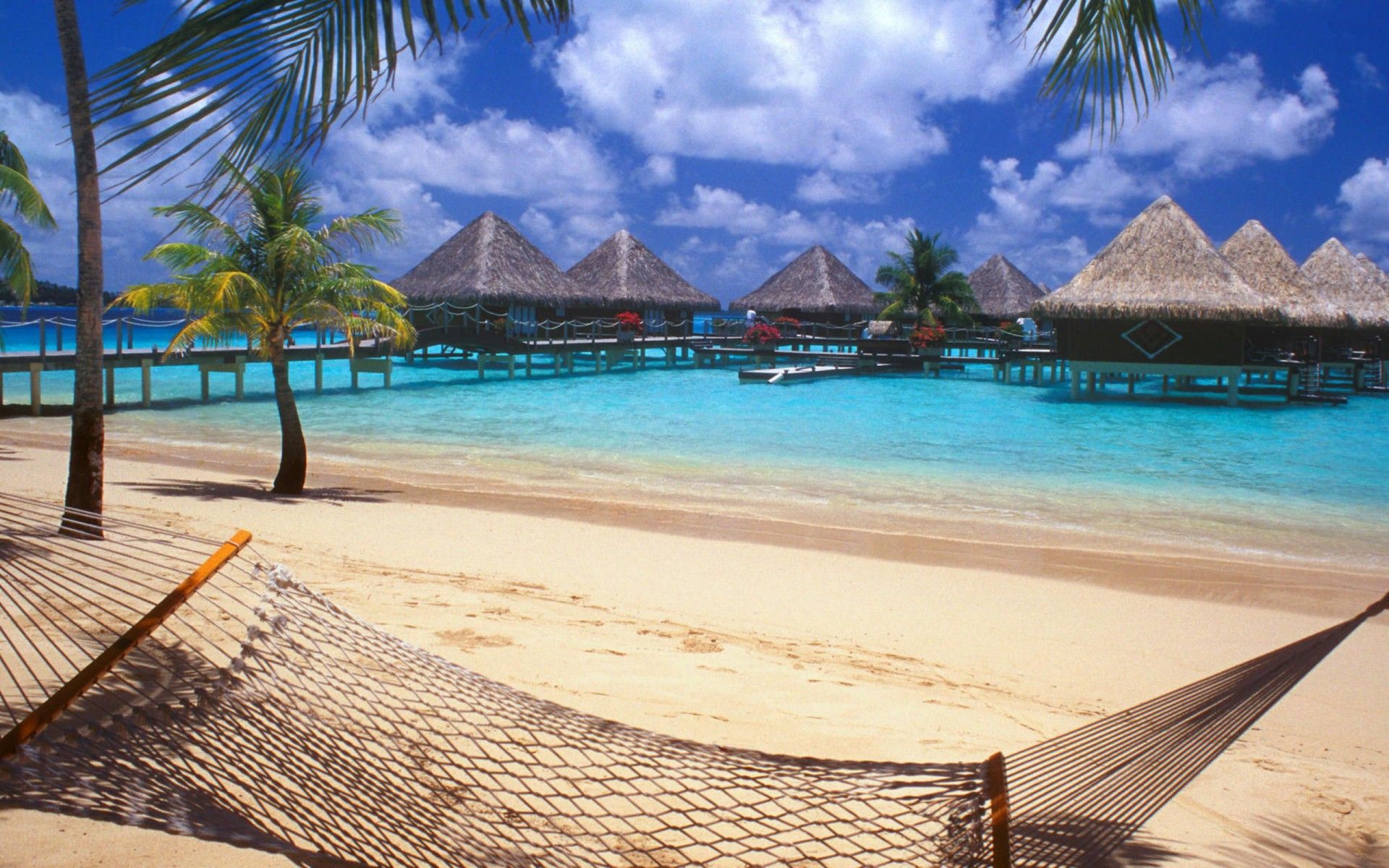 Matira Point Beach Bora Bora Wallpaper