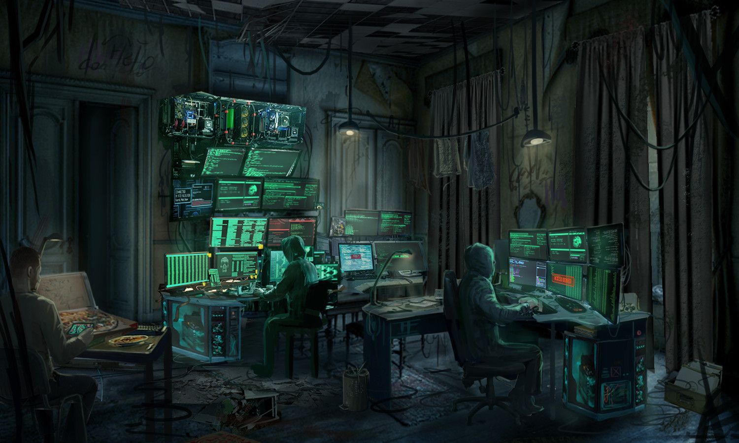 Cyber Rooms ideas. cyberpunk room, cyberpunk art, cyberpunk