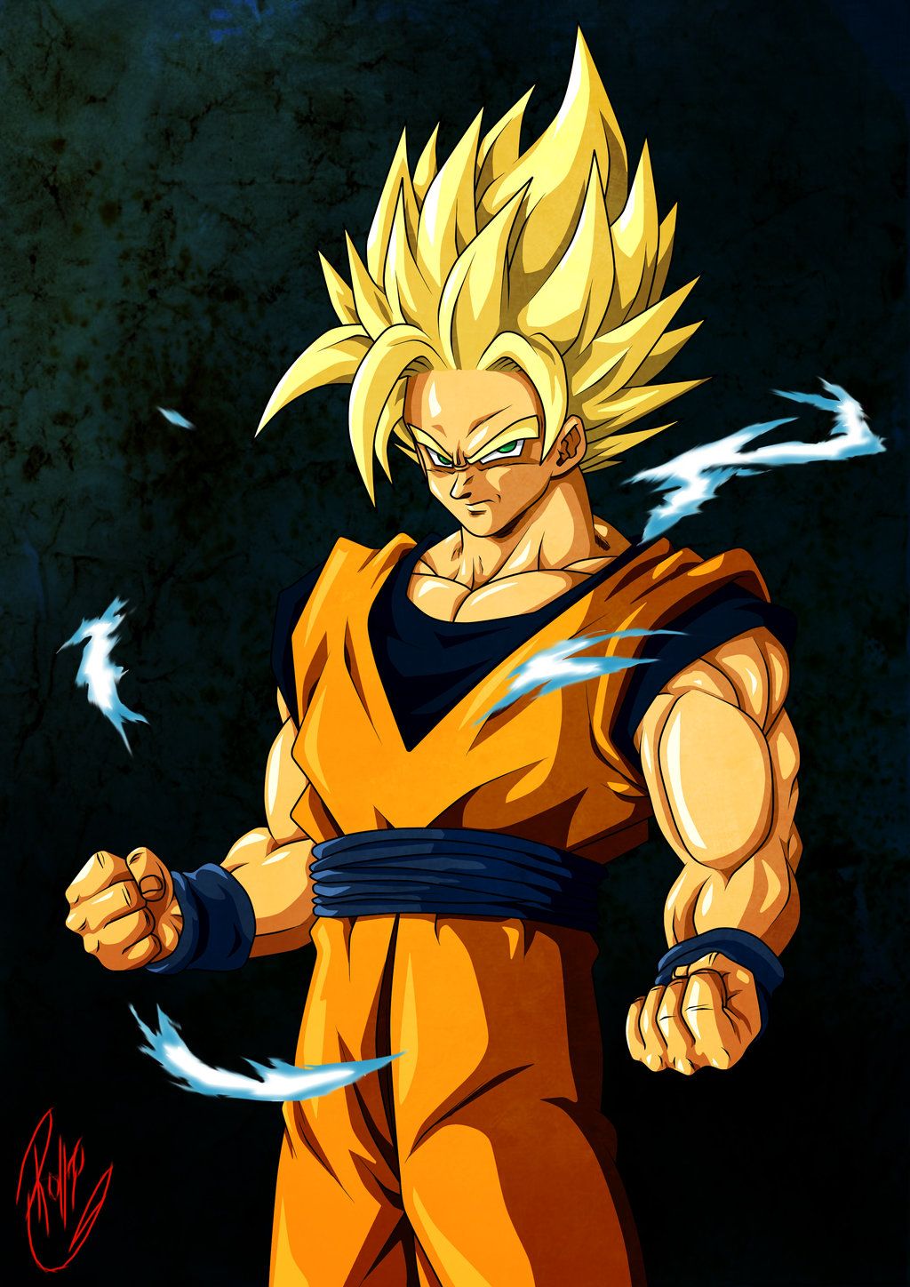 Super Saiyan 2 Goku de Dragon Ball Z [Dragon Ball Legends Arts] para  Desktop 4K baixar papel de parede