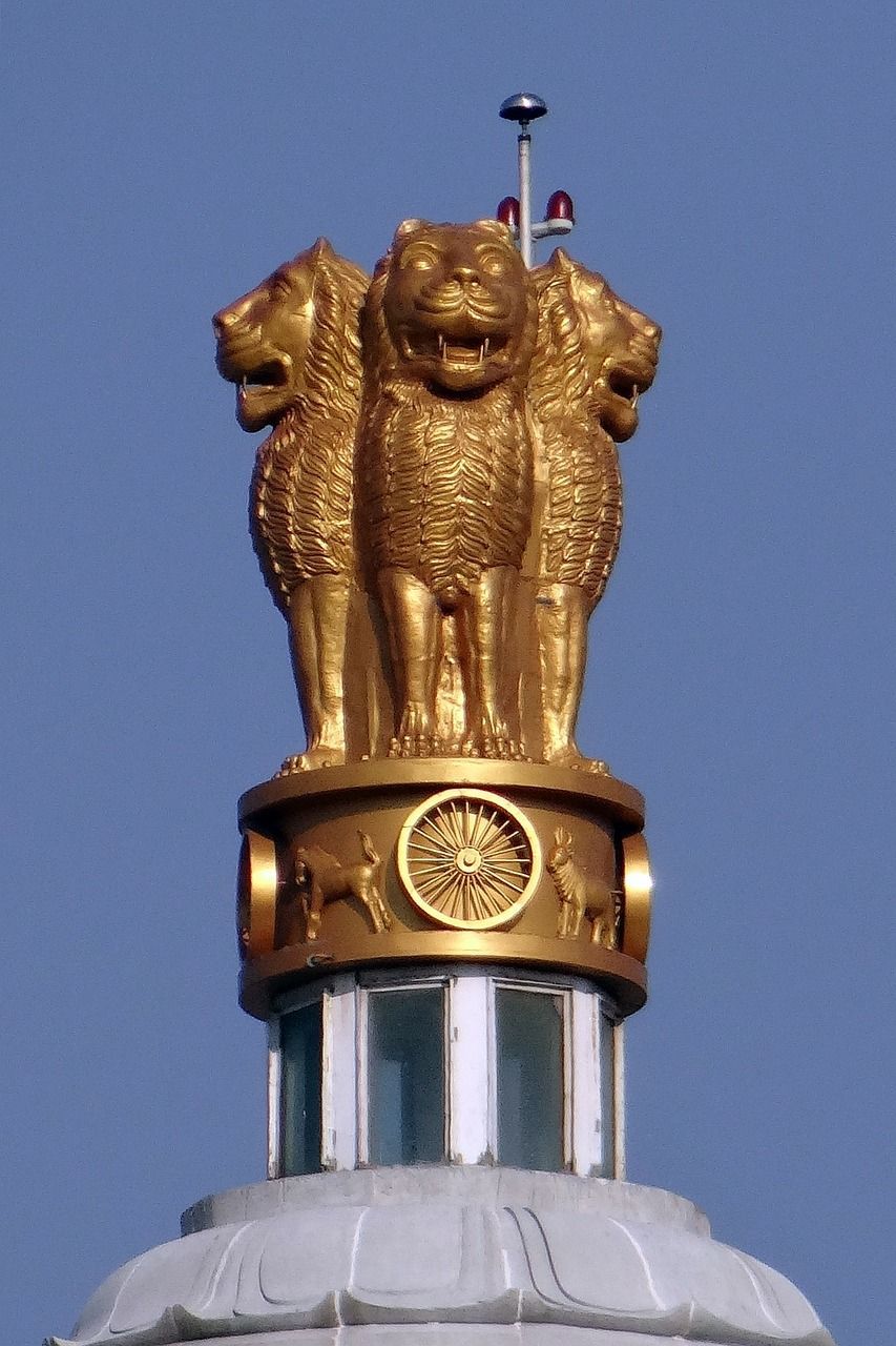 Free Image Emblem Lion Capital. National symbols Indian flag wallpaper Ashoka chakra