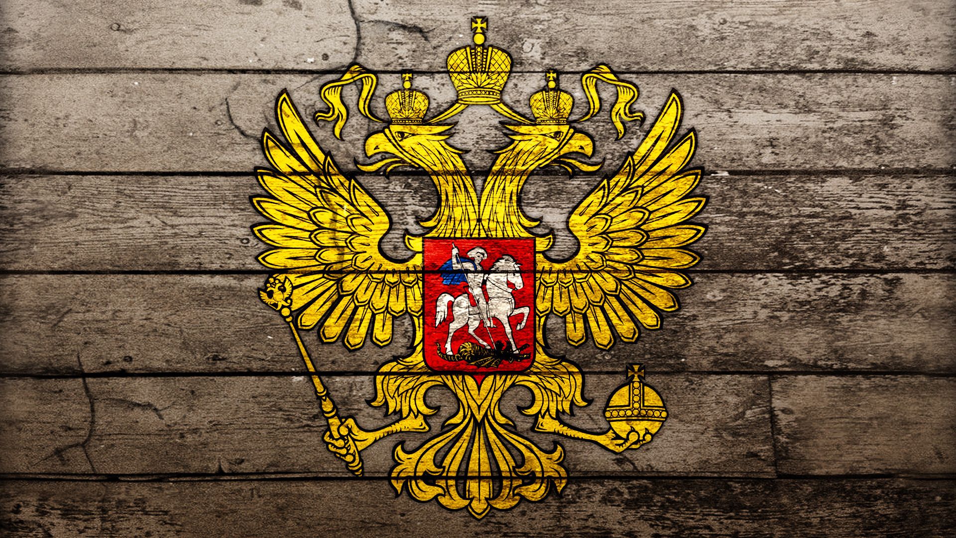 Eagle National Emblem of Russia Desktop wallpaper 1920x1080