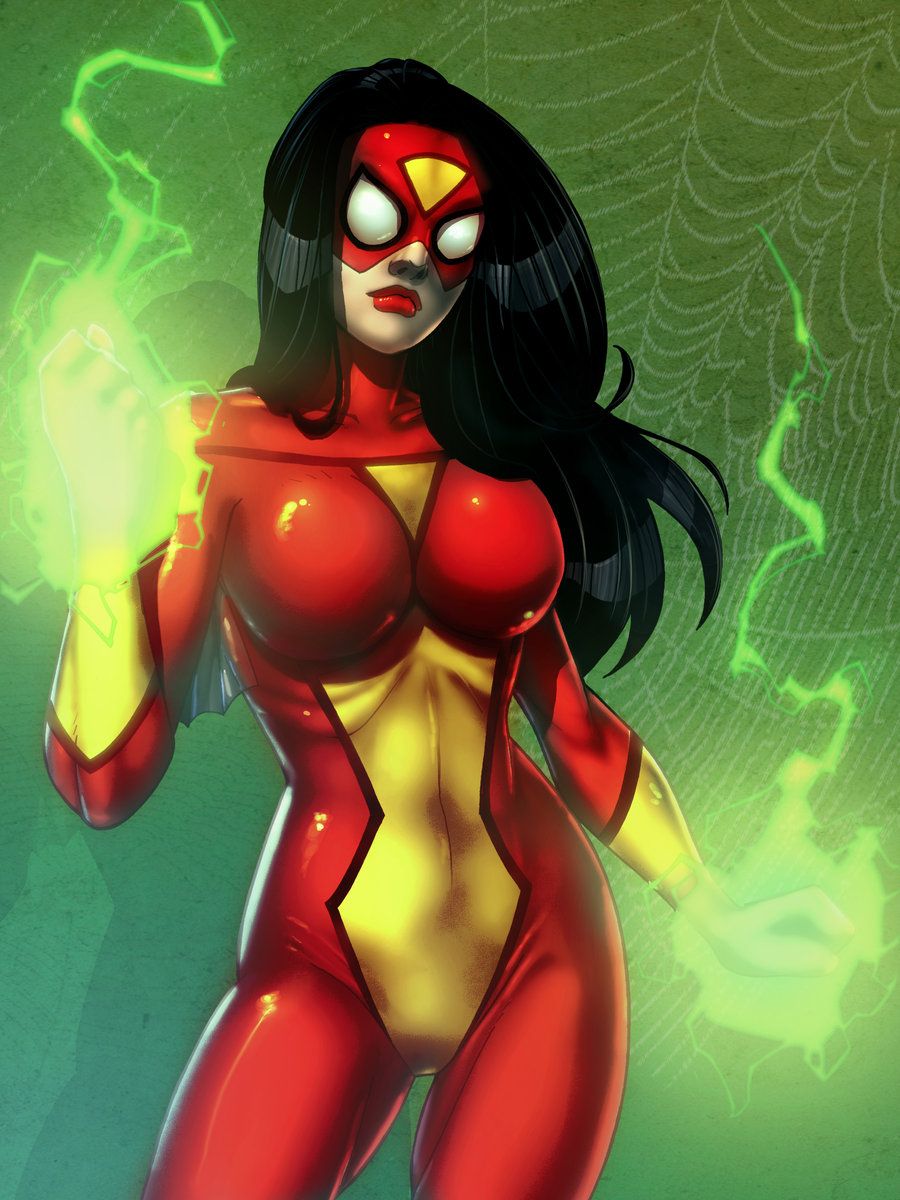 Free download Spider Woman Colored by JamieFayX [900x1200]