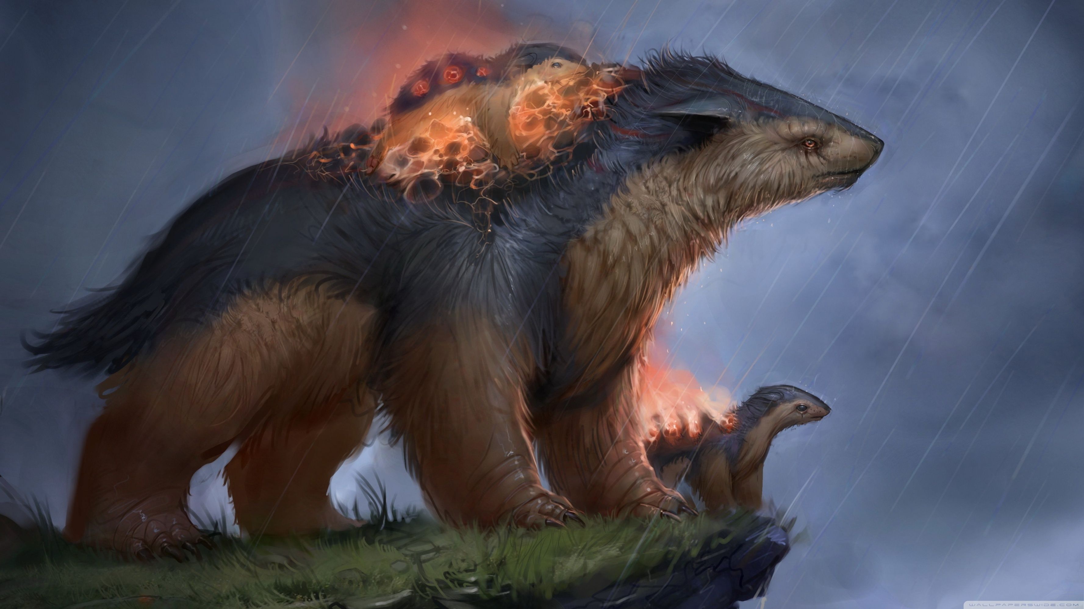 Fantasy Animals Drawing Ultra HD Desktop Background Wallpaper