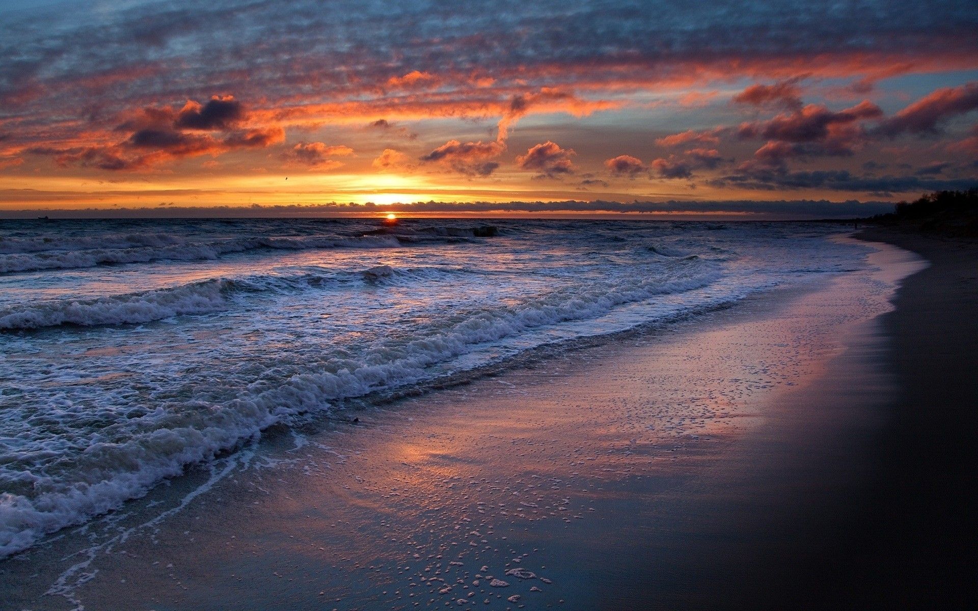 Free download sunset over the ocean Wallpaper Desktop