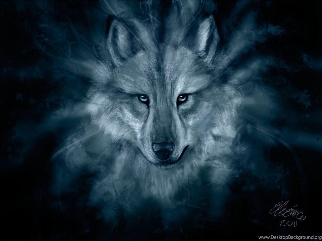 Blue Spirit Wolf Wallpaper Free Blue Spirit Wolf