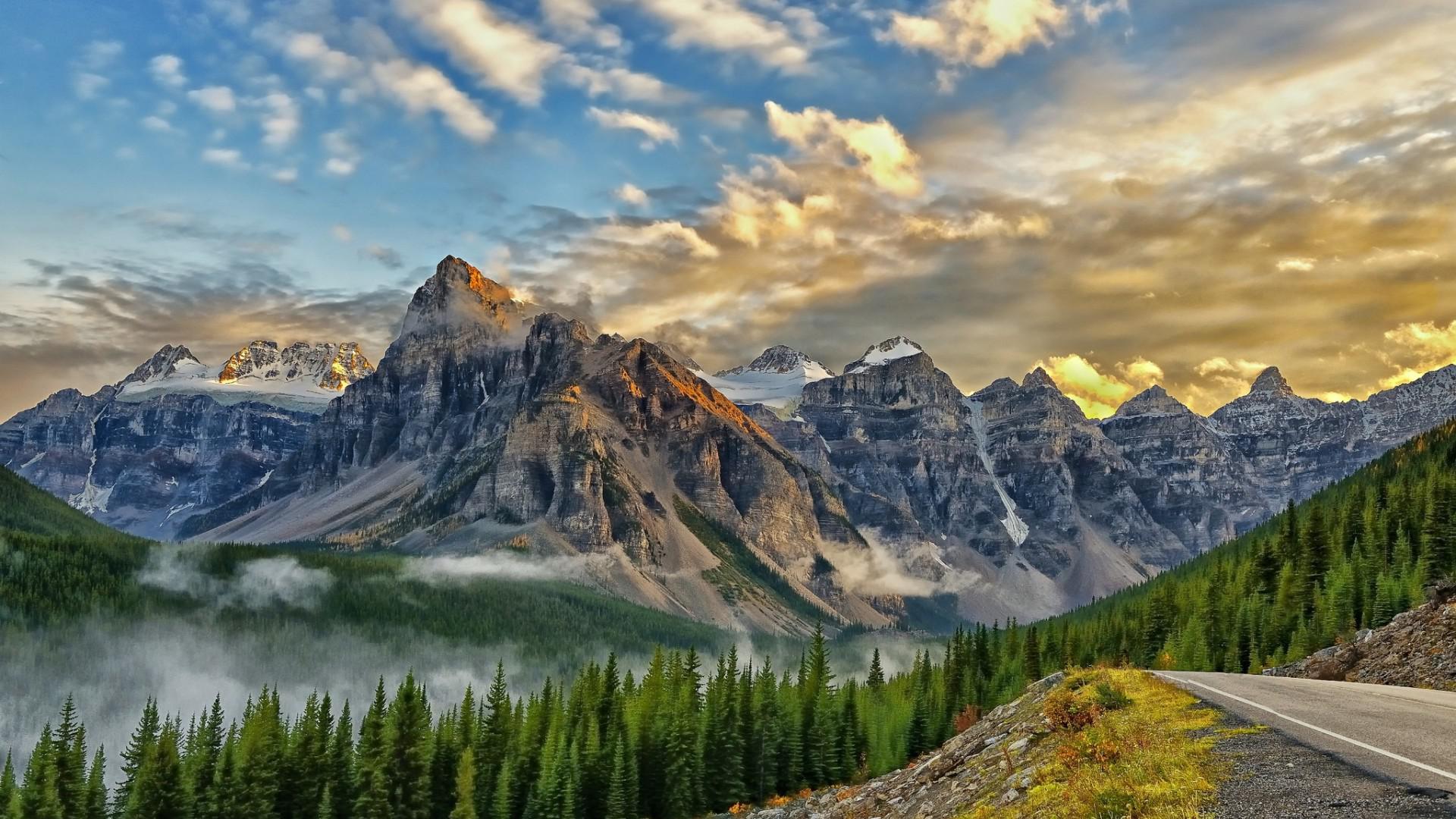 Vacation in the mountains Wallpaper