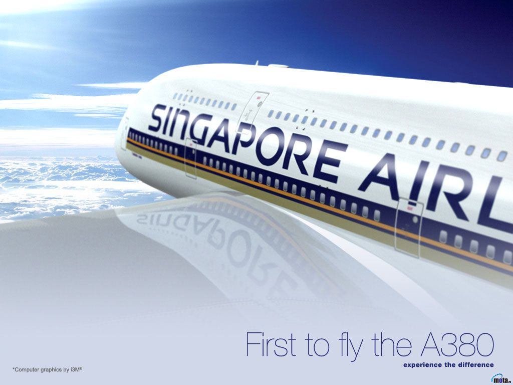 Download Wallpaper airbus a380 singapore airlines, 1024x Singapore Airlines to fly the A380