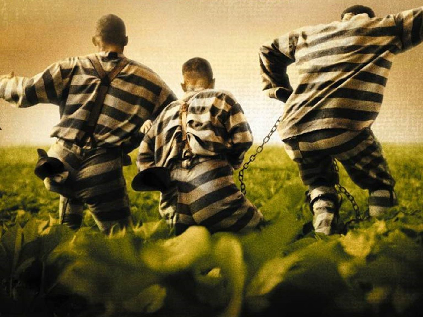 Three criminals escape from prison Desktop wallpaper 1400x1050