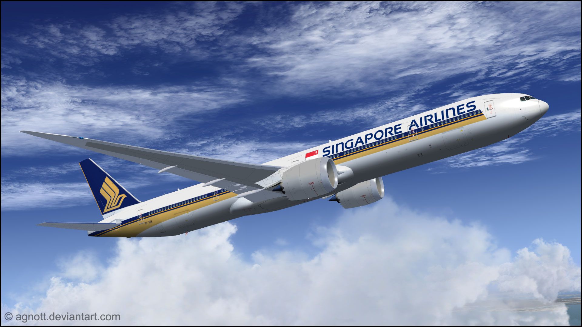 B777 9X Singapore Airlines Repaint