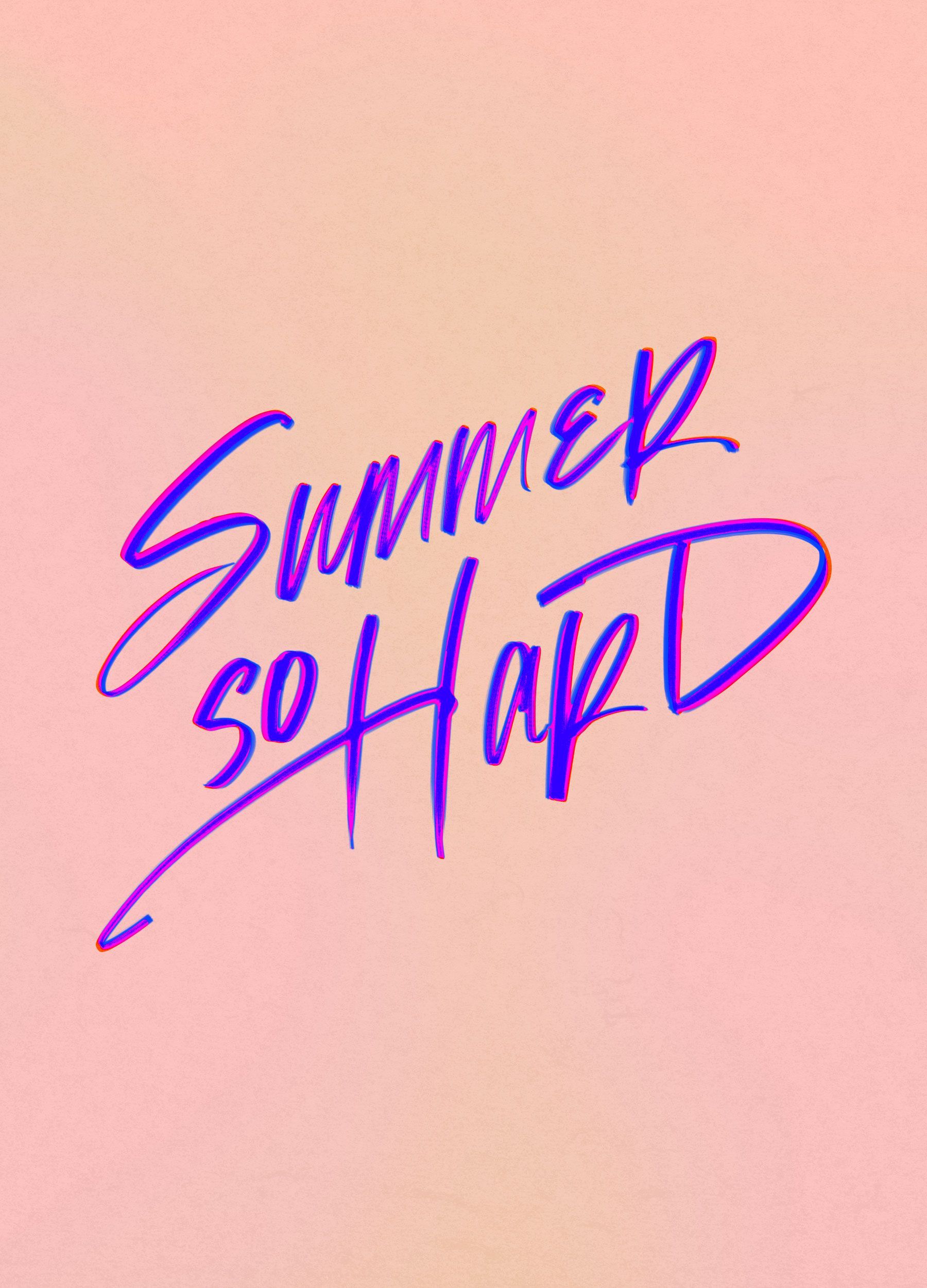 Summer Hard wallpaper by Cocorrina. Summer typography