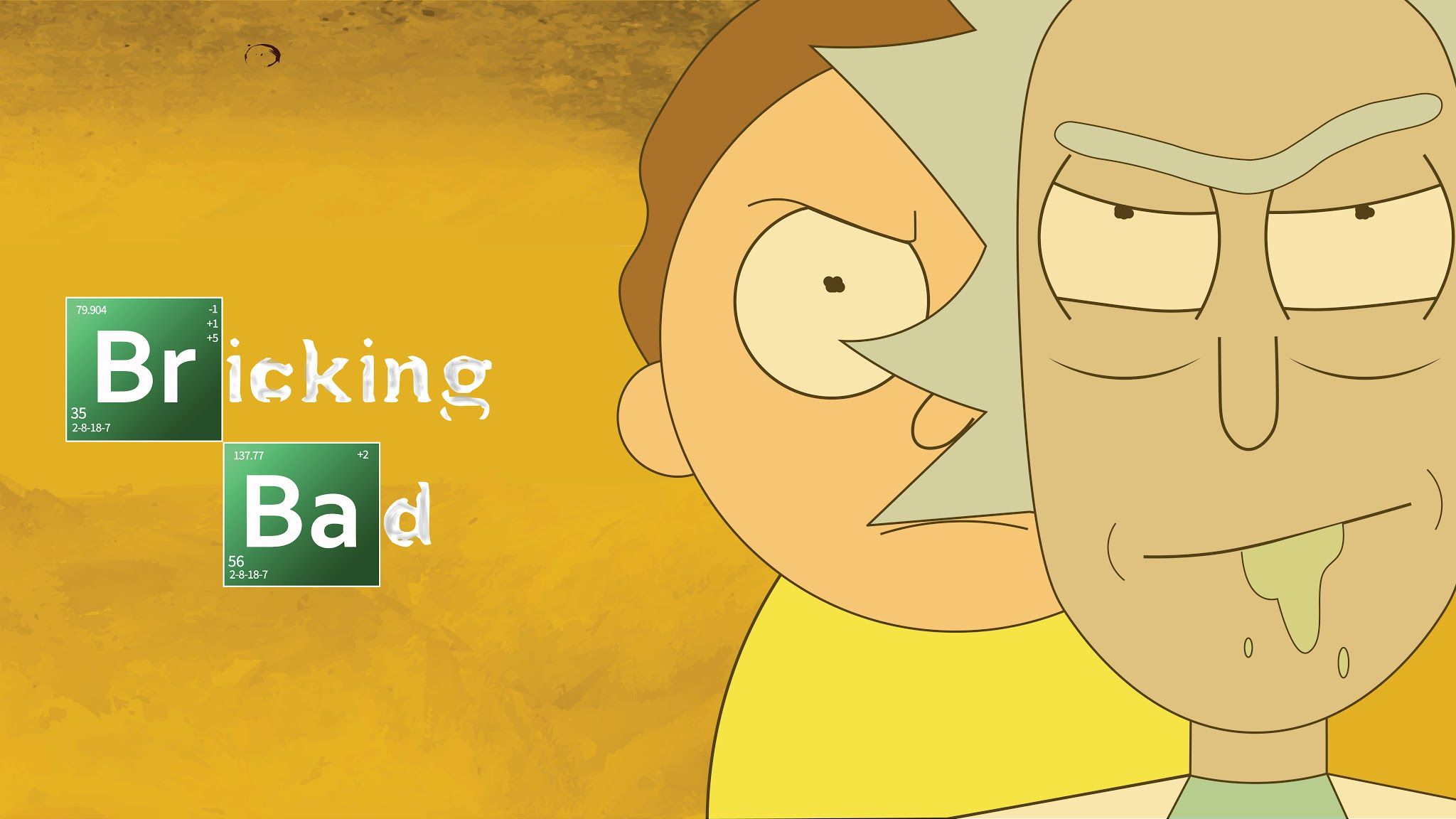 Rick and morty , background, Rick and Morty Breaking Bad HD phone