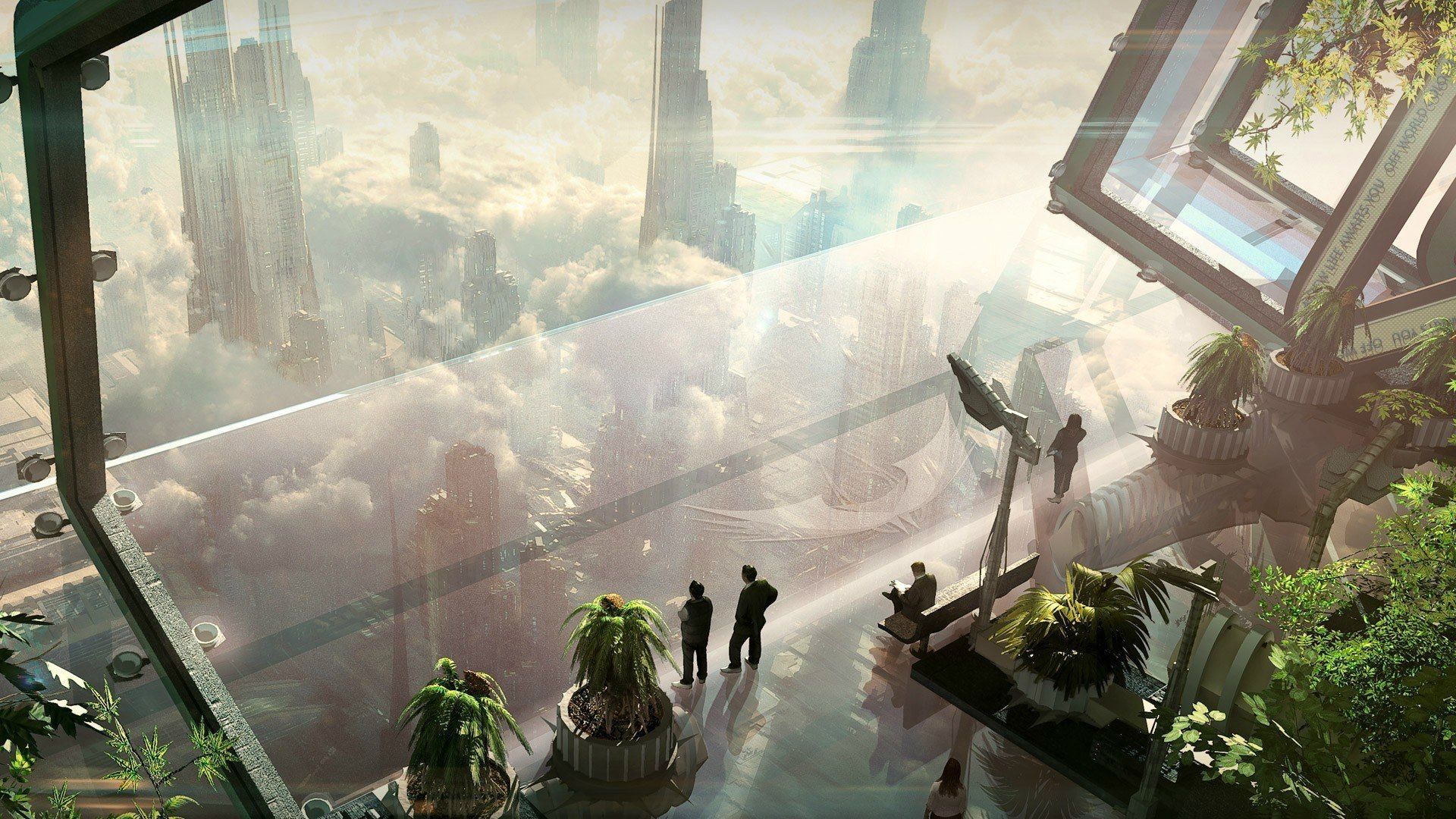 Eco City Of The Future Desktop Wallpaper 1400x1050