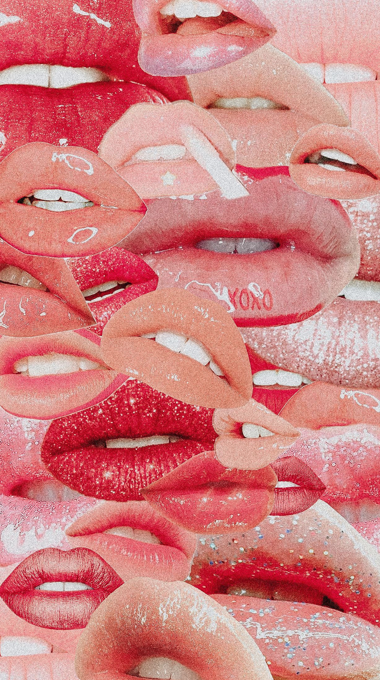 Lips Pink Vsco Wallpapers Wallpaper Cave