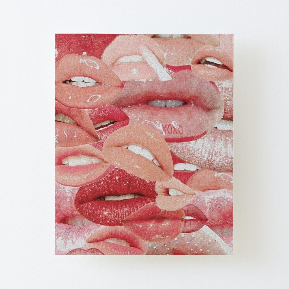 VSCO Wallpaper Lips Art Board Print