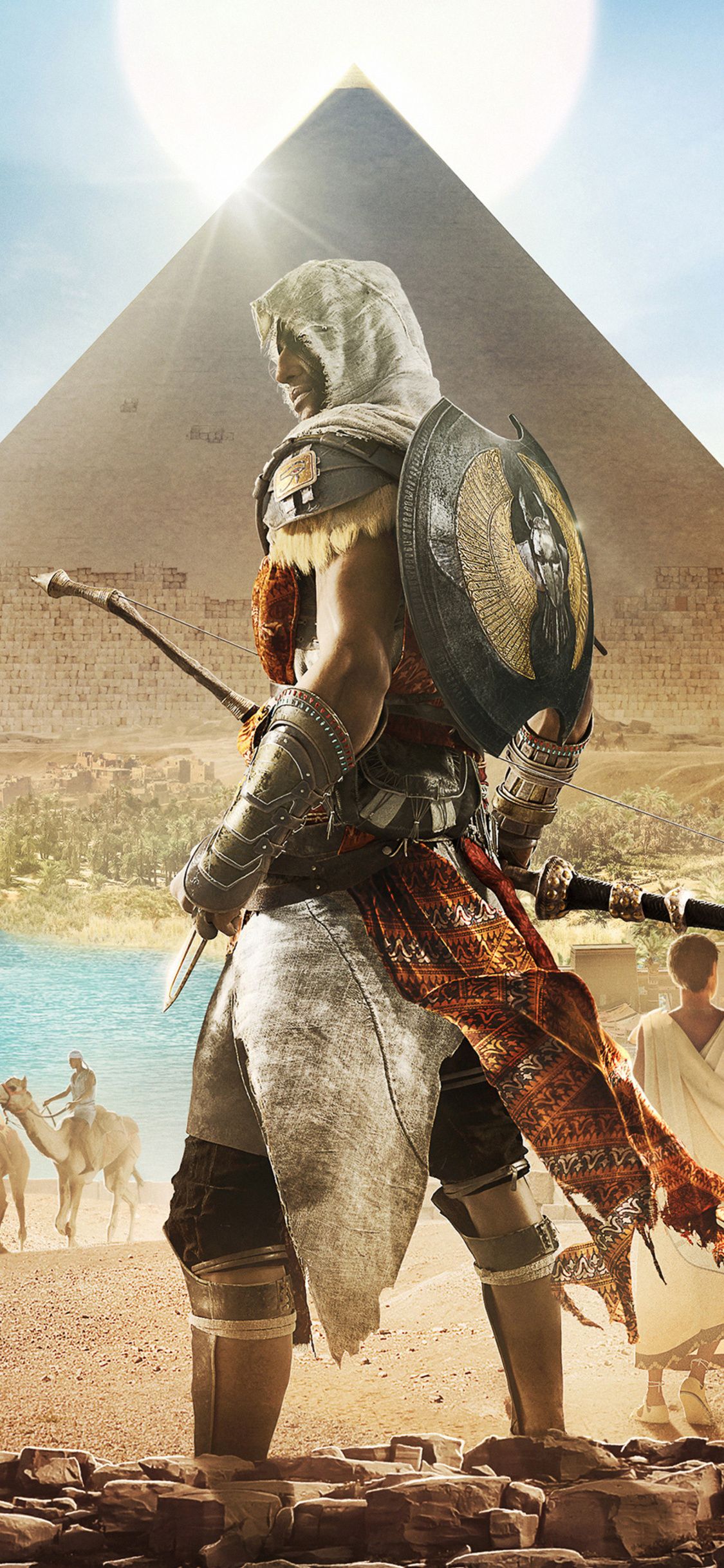 Assassins Creed Origins Bayek 4k iPhone XS, iPhone 10