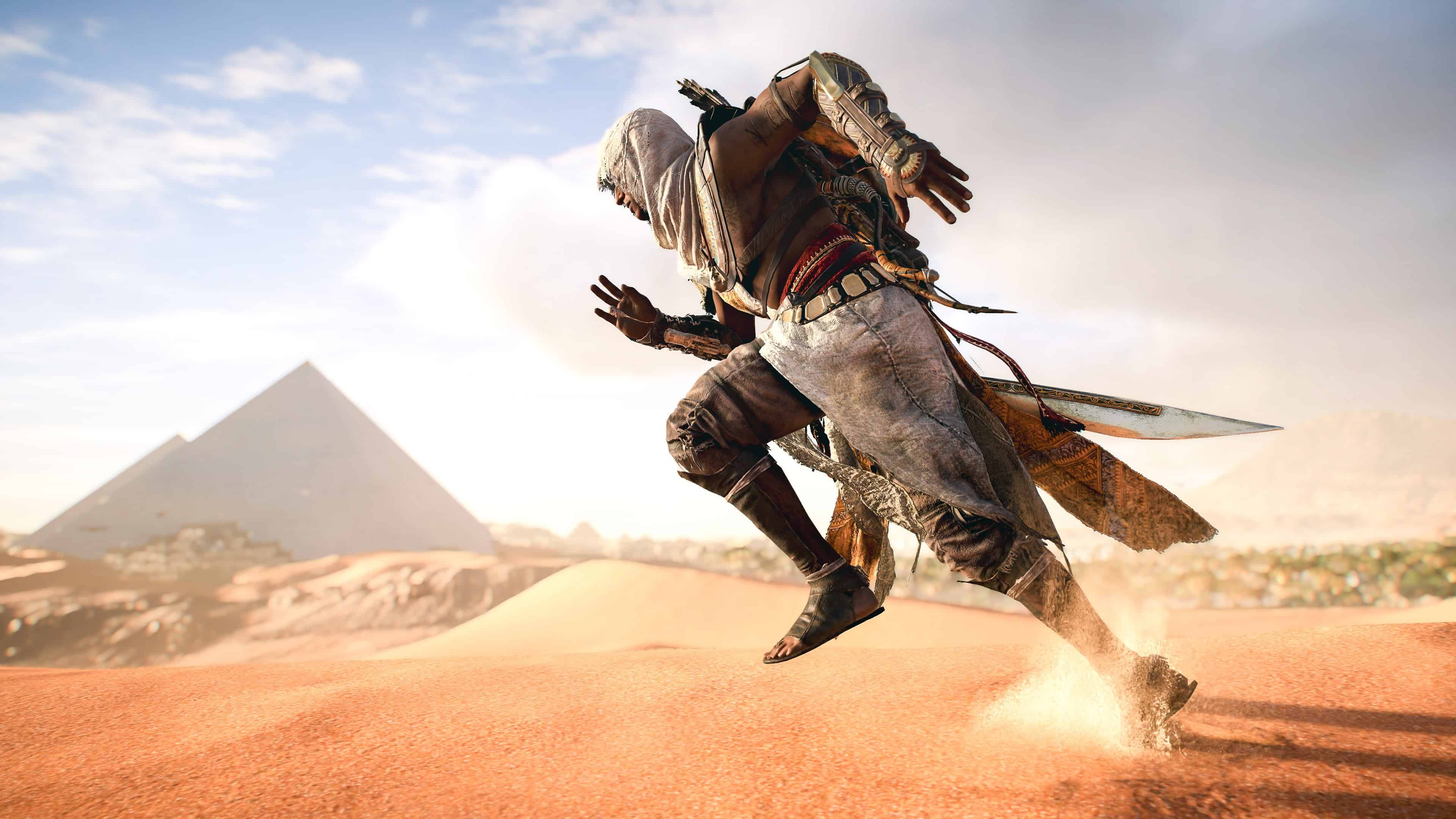 Assassins Creed Origins Bayek Running UHD 4K Wallpaper