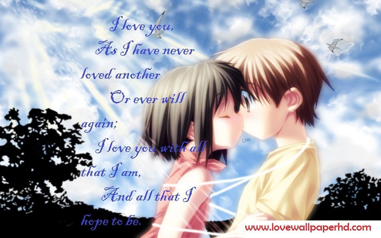 I love you as I have never loved another. Anime child, Anime